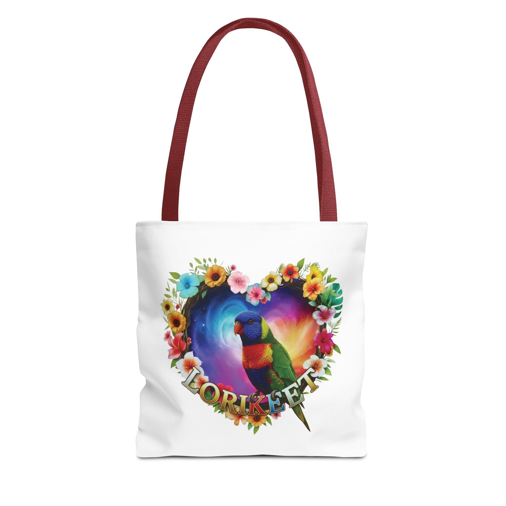 Lorikeet Flower Frame Tote Bag