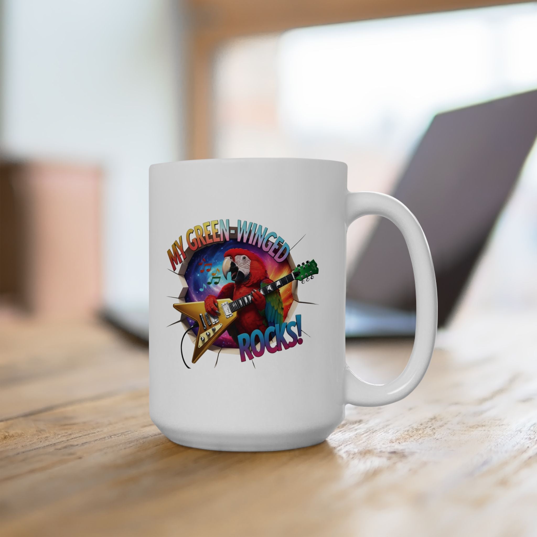 Green Winged Rocks Mug