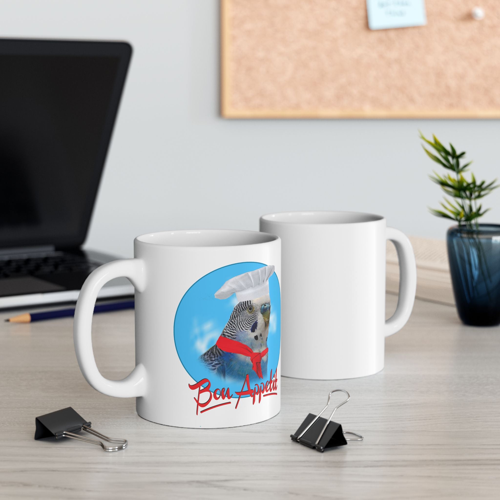 Blue Budgie Bon Appetit Mug