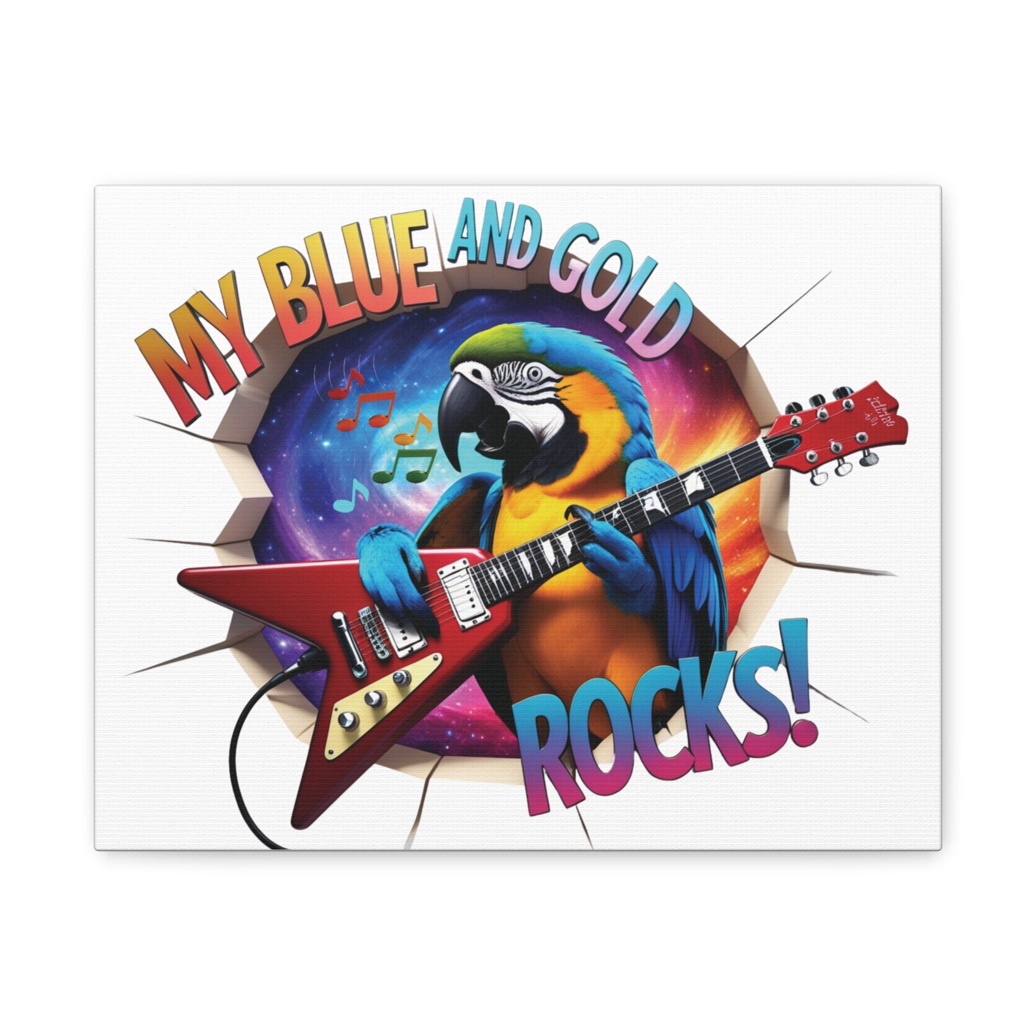 My Blue & Gold Rocks Wall-Hanging