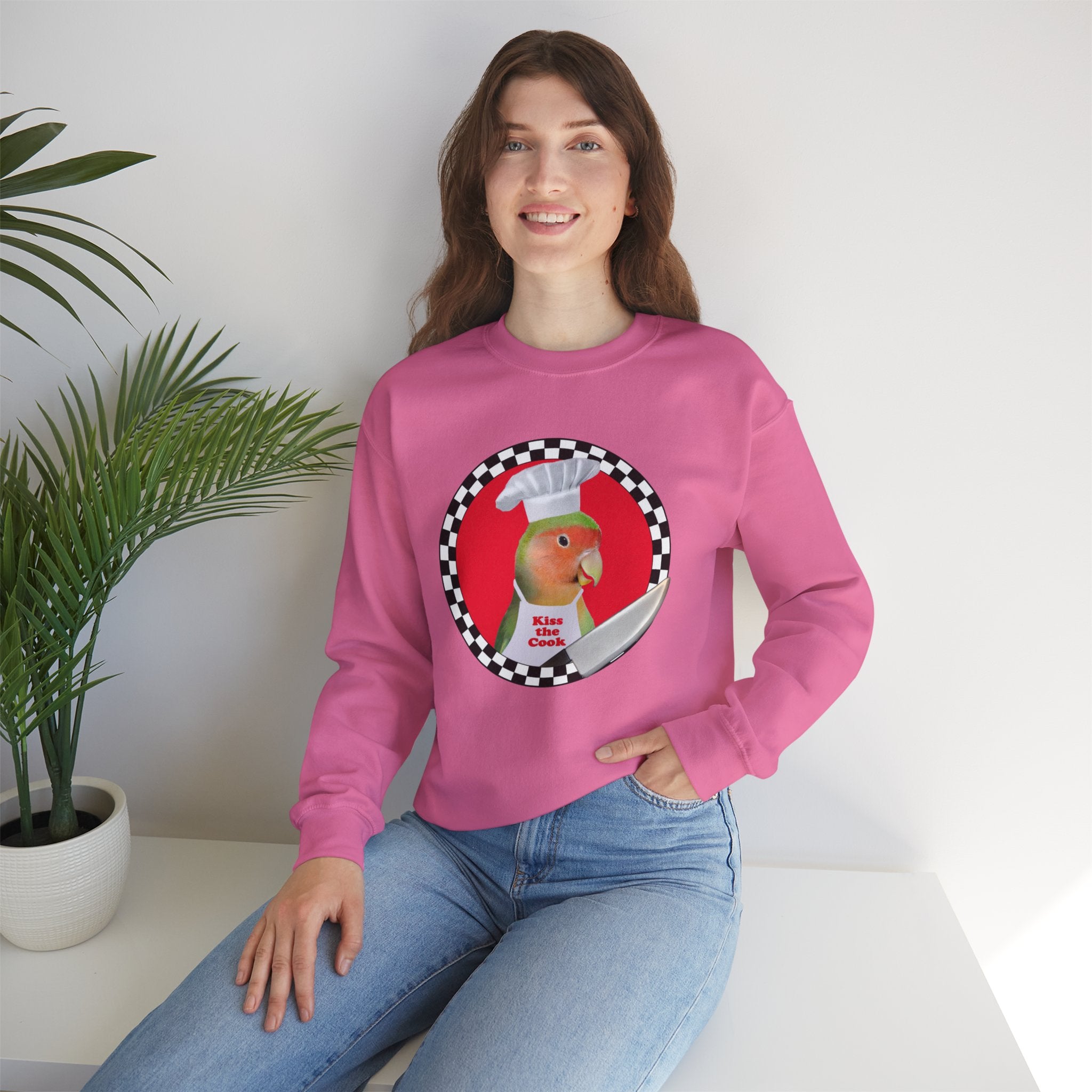 Kiss The Cook Lovebird Sweatshirt
