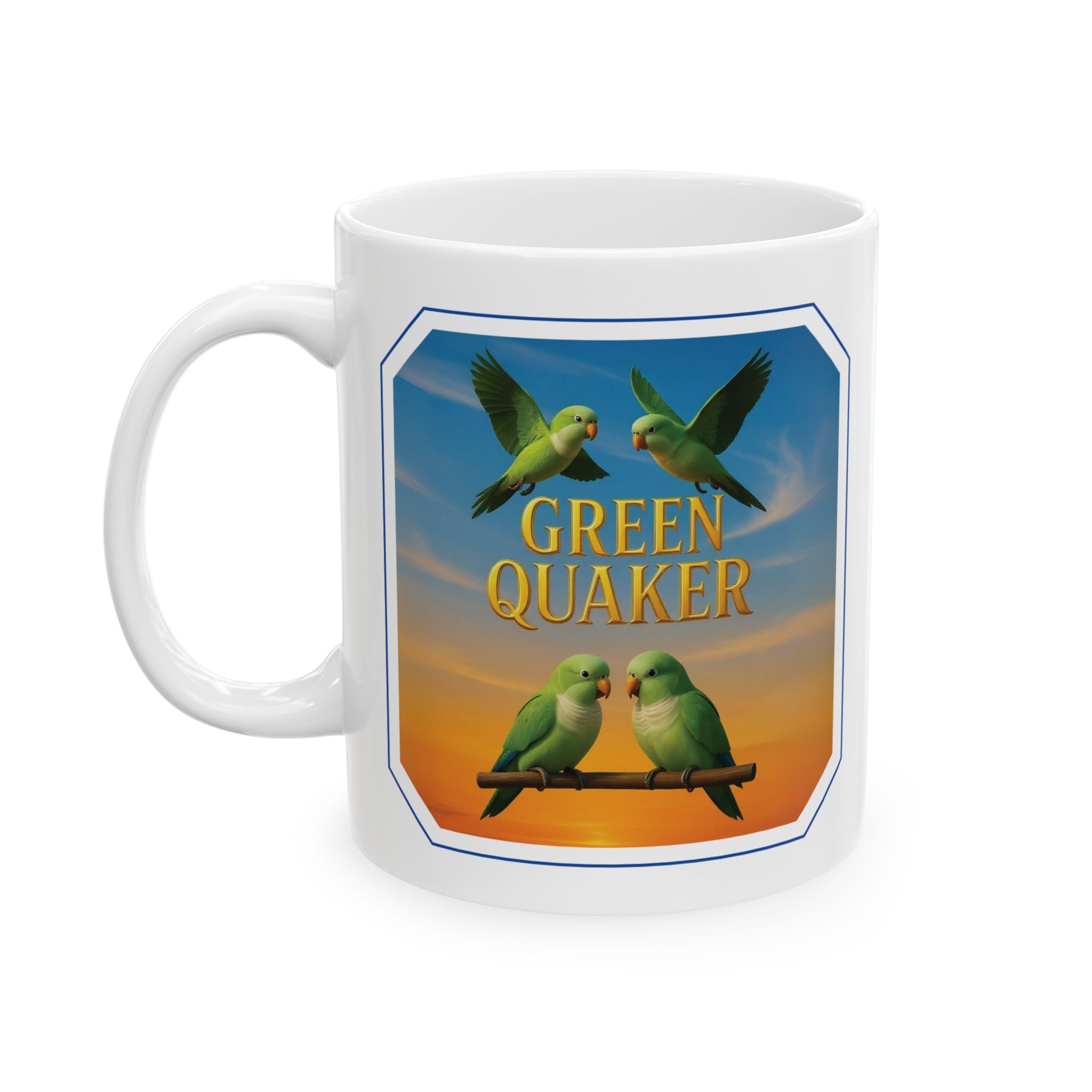 Green Quaker Flying Mug