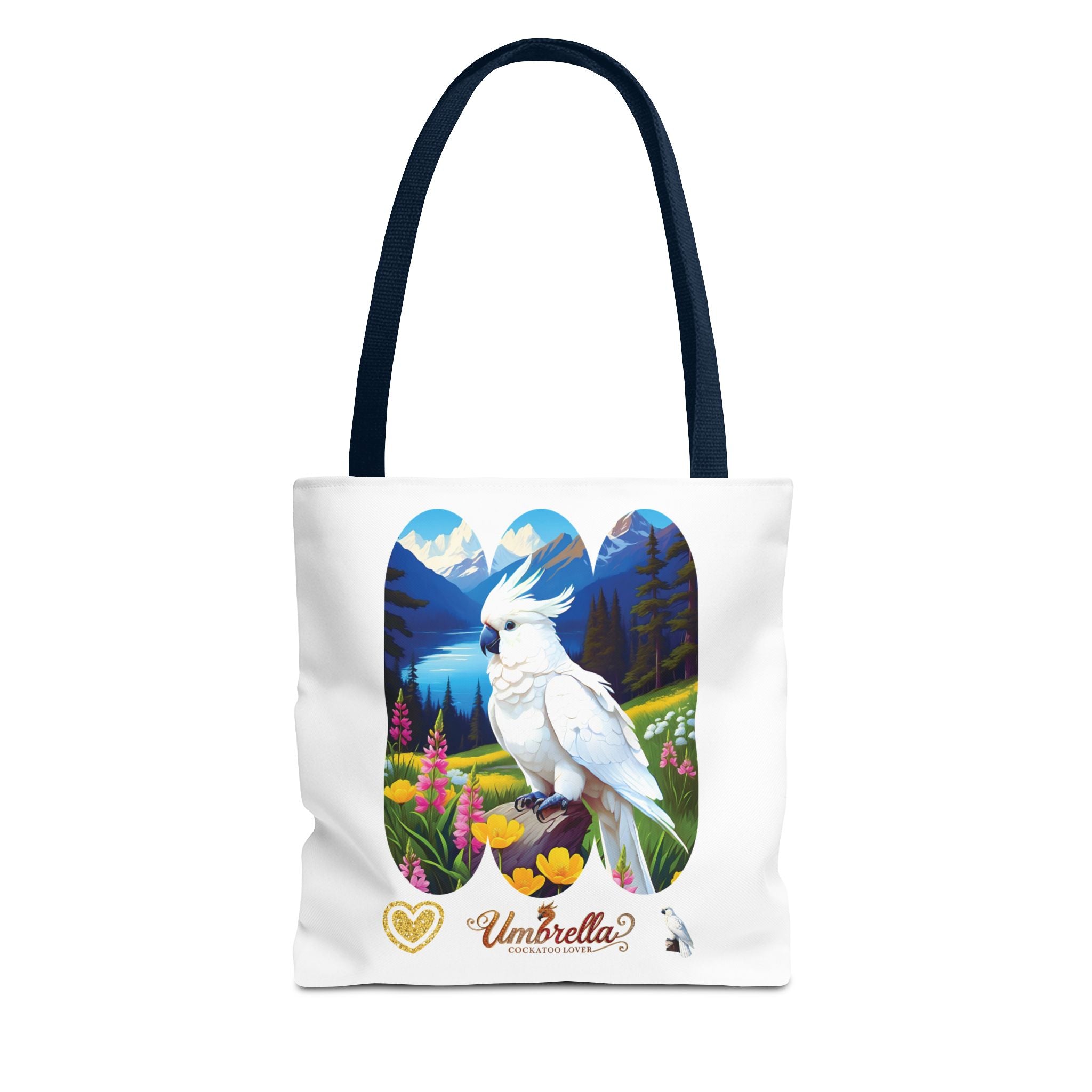 Umbrella Cockatoo Lover Floral Tote Bag