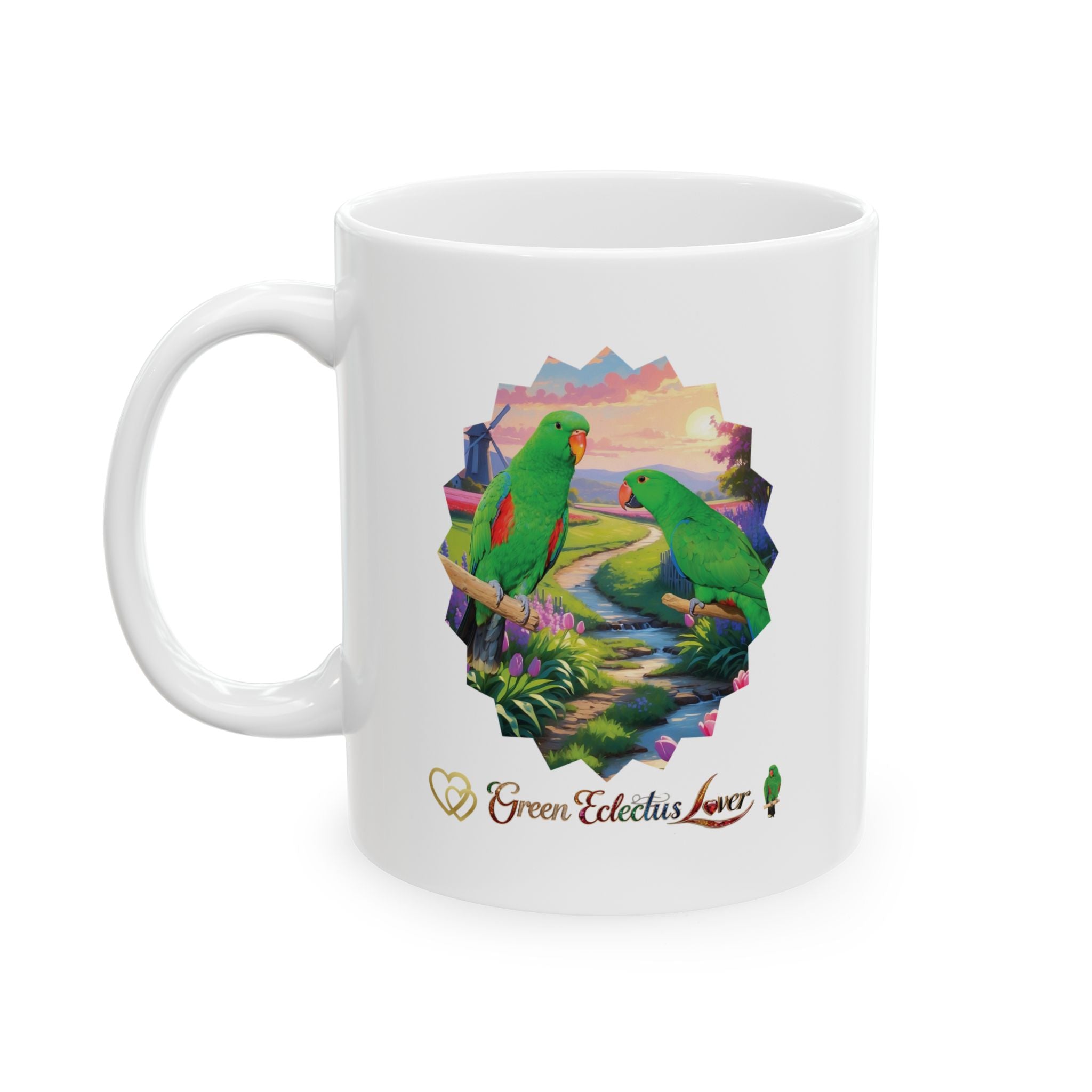 Green Eclectus Mug