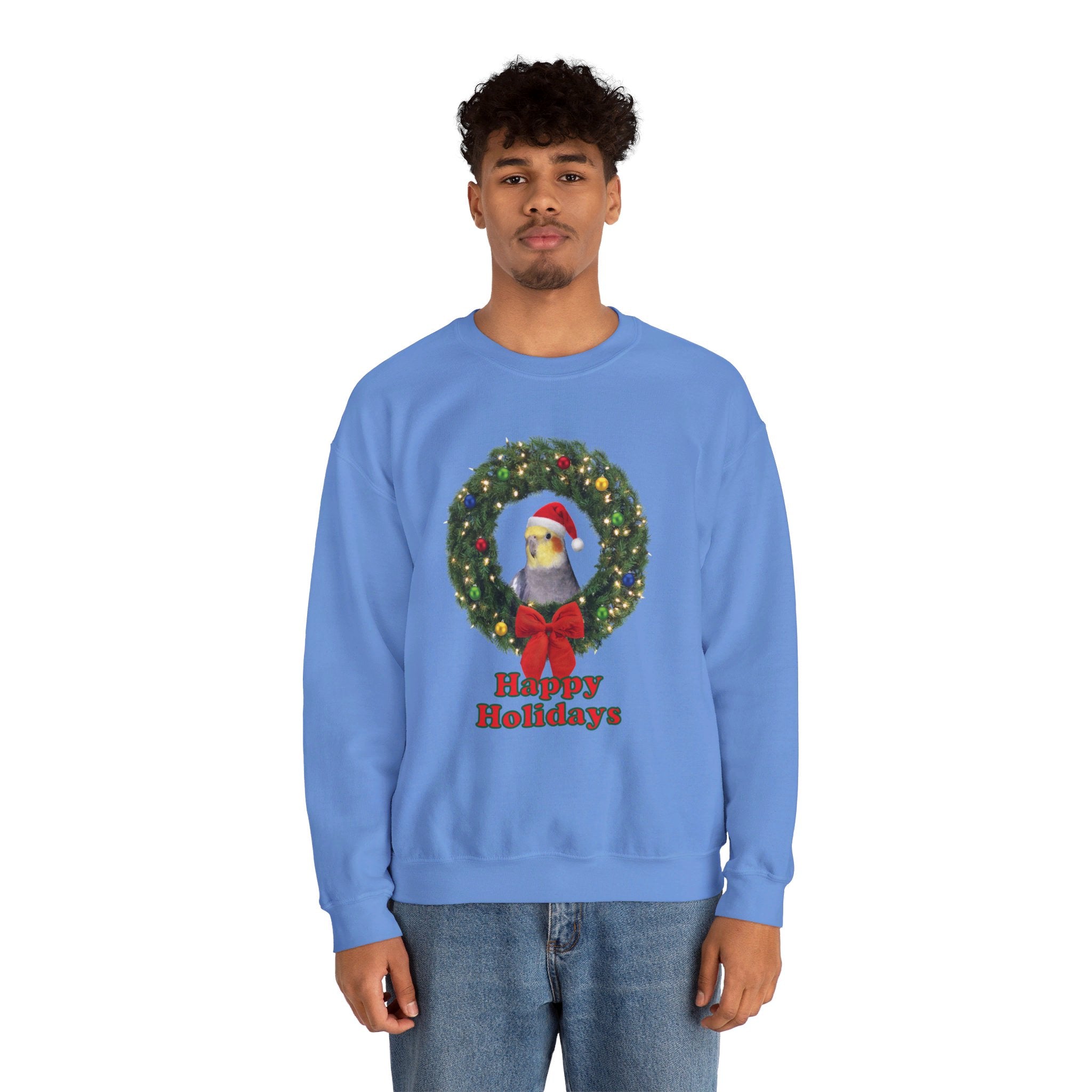 Happy Christmas Holidays Cockatiel Sweatshirt