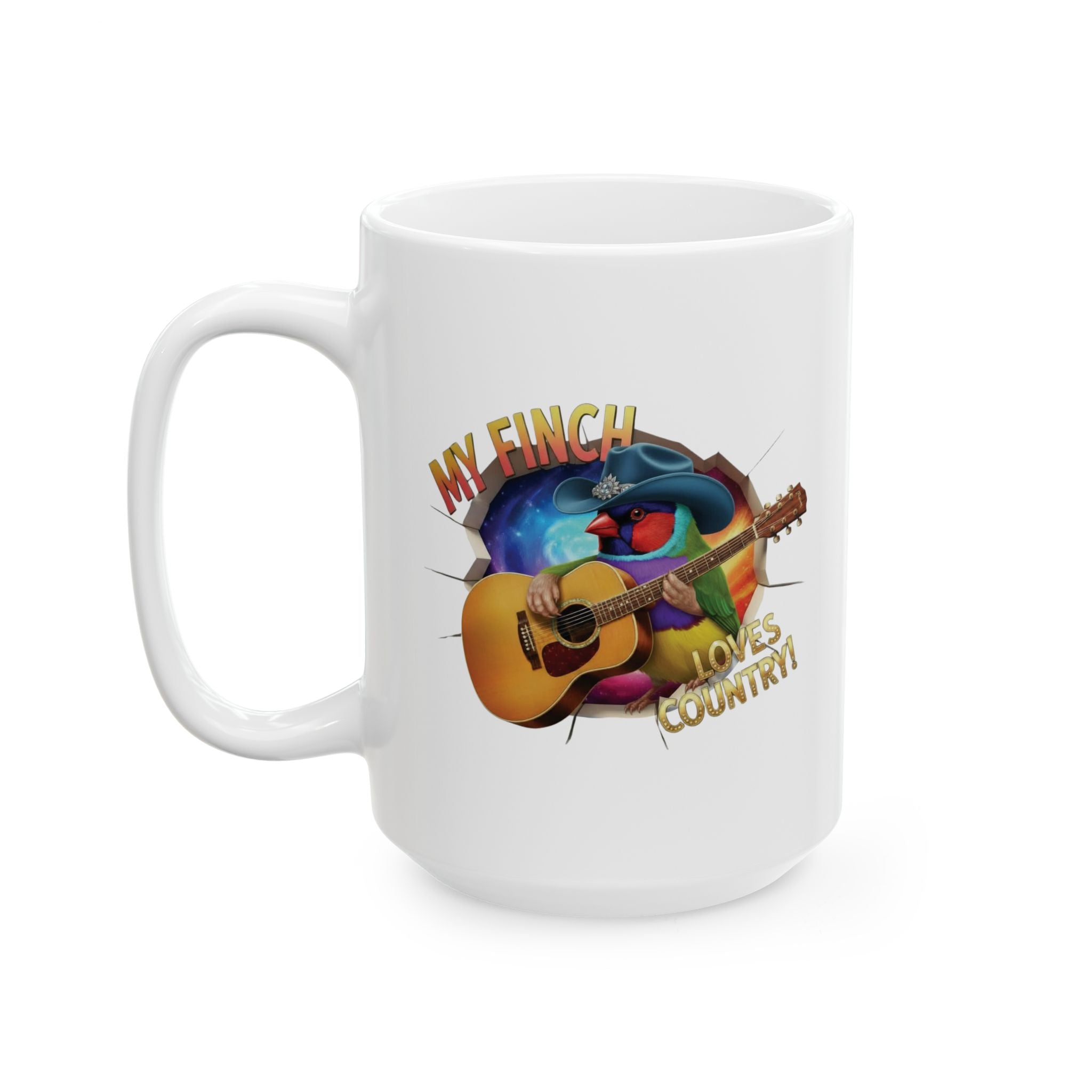 My Finch Loves Country Mug