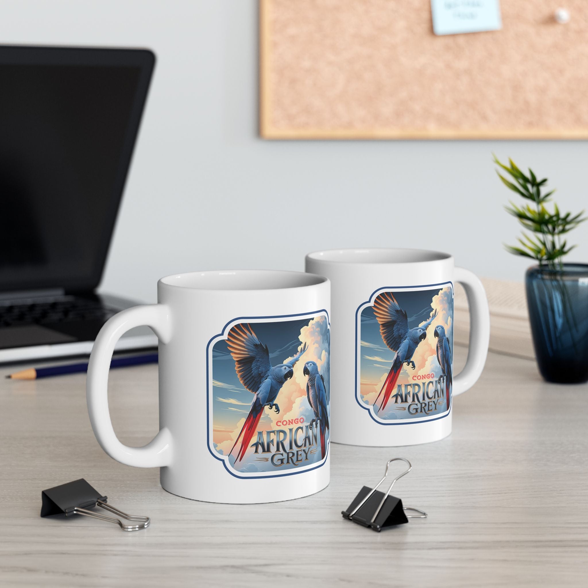 African Grey Lover Ceramic Mug