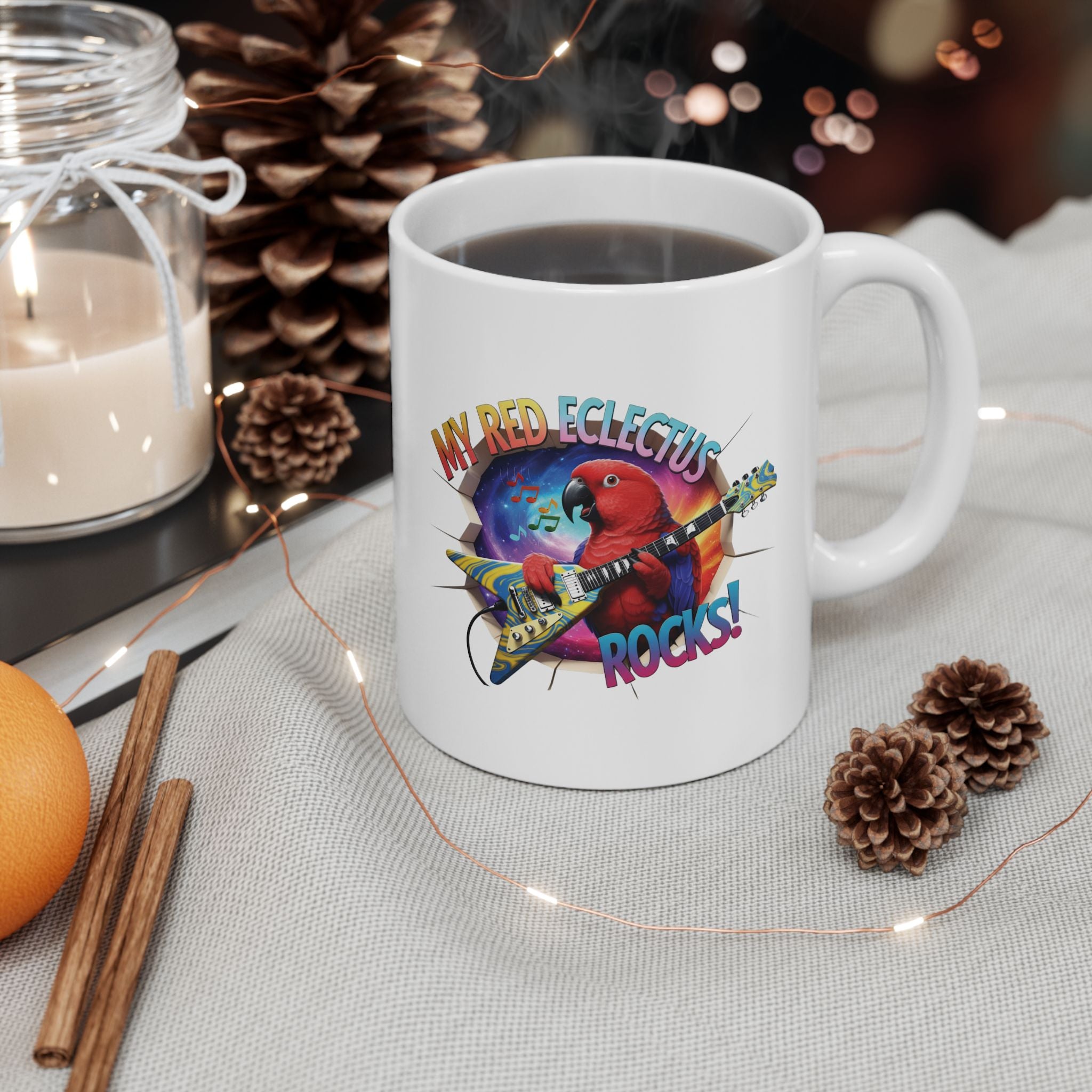 Red Eclectus Rocks Mug