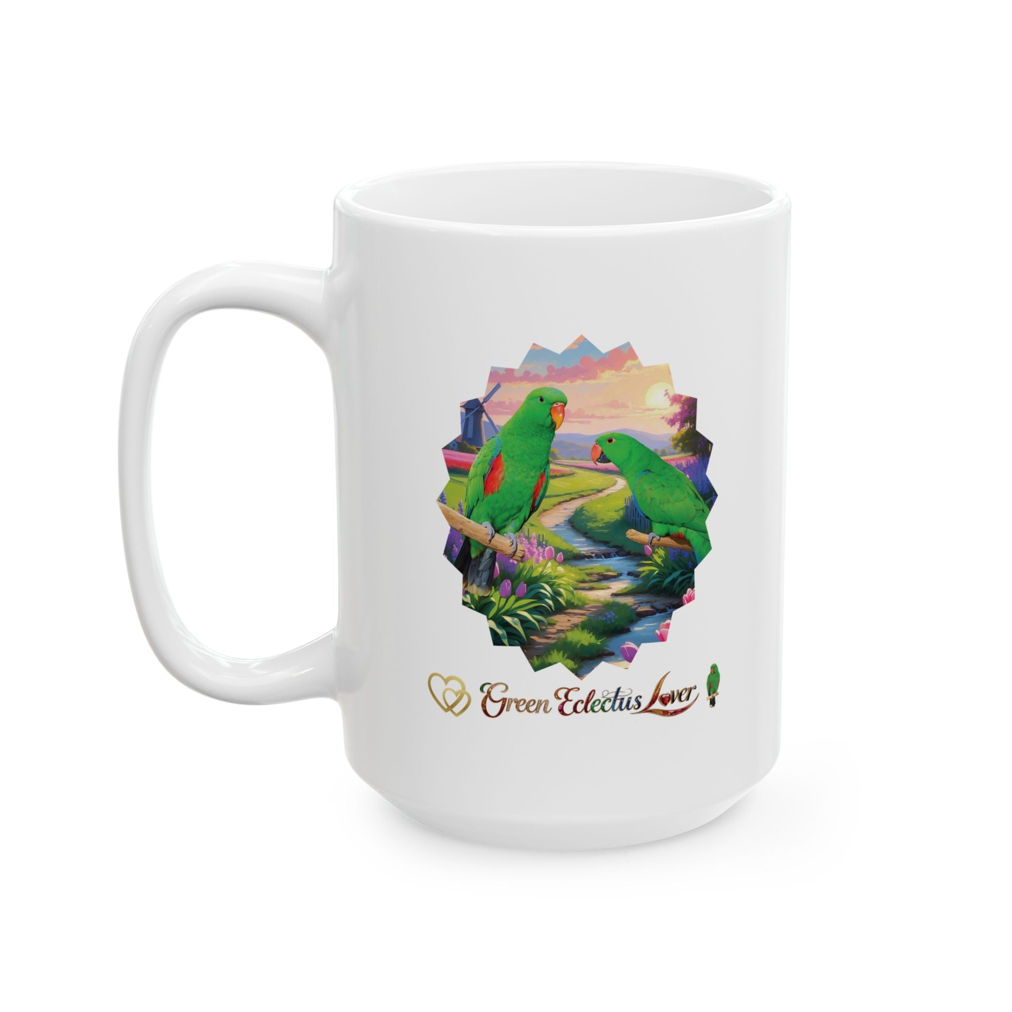 Green Eclectus Mug