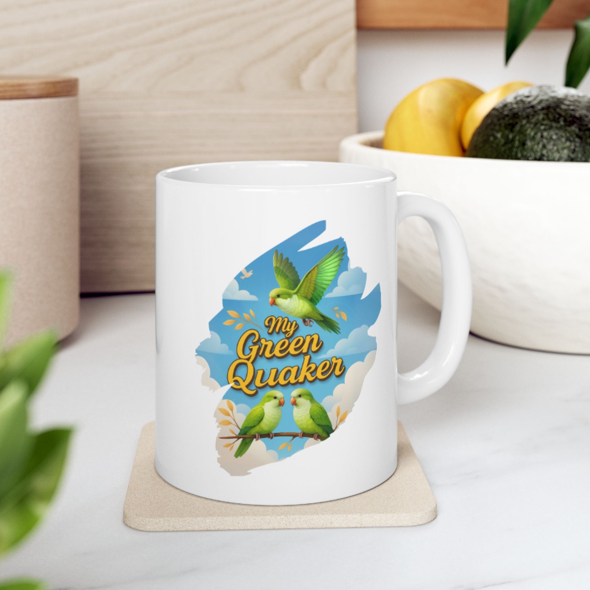 My Green Quaker Flying Mug