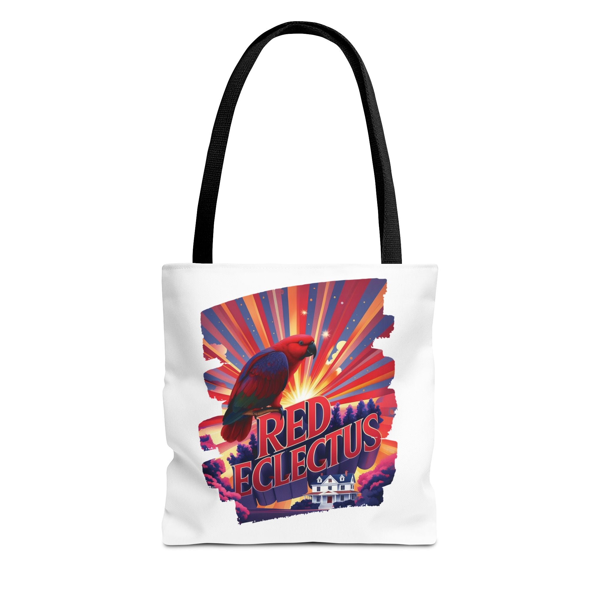 Red Eclectus Tote Bag