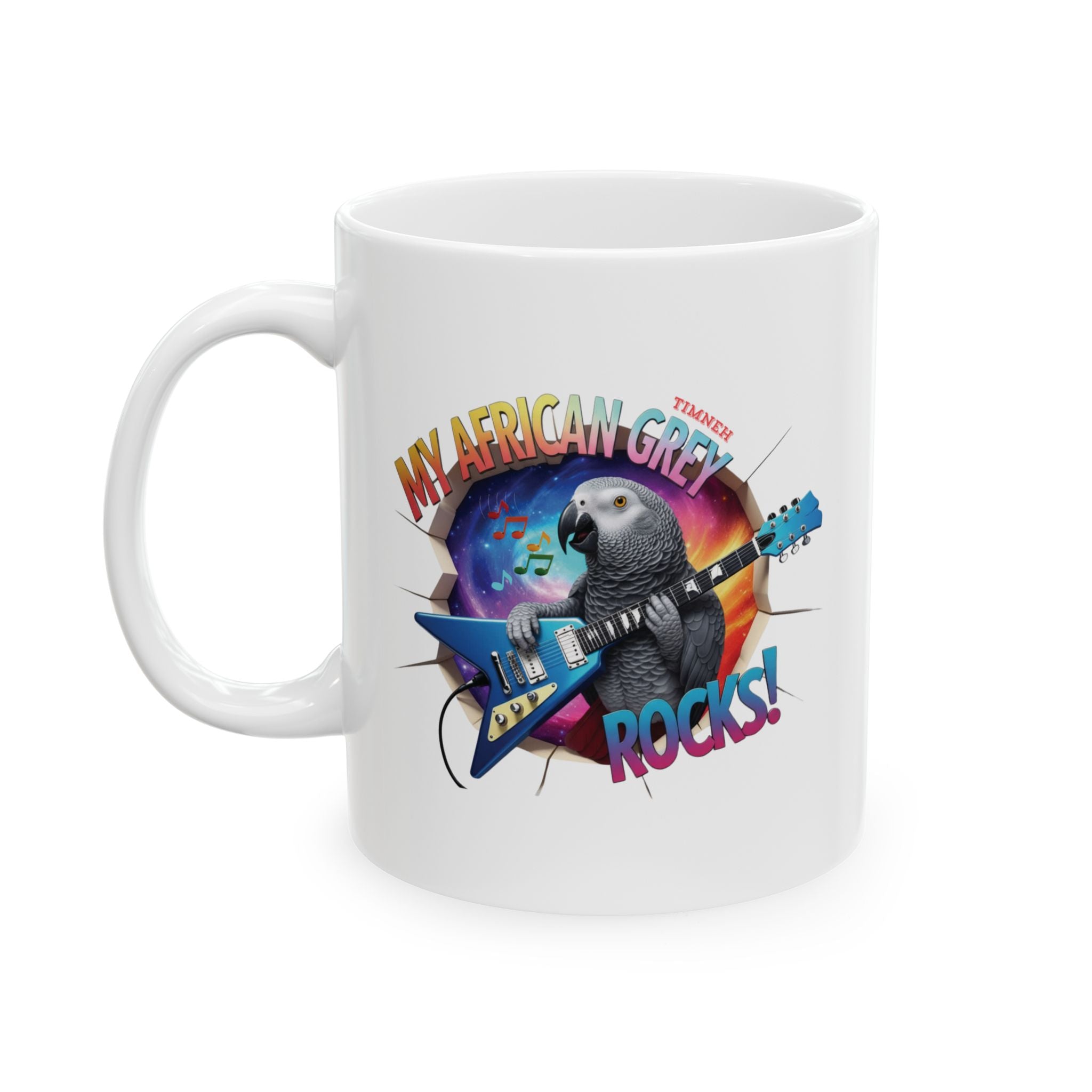 African Grey Timneh Rocks Mug