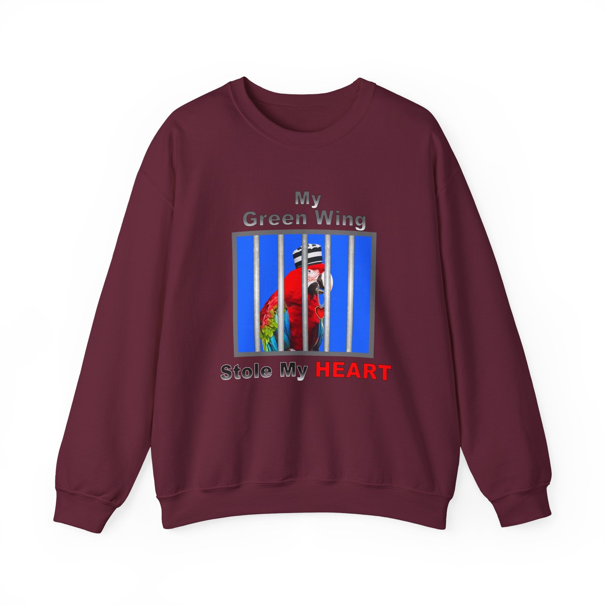 My Green Winged Stole My Heart Sweatshirt
