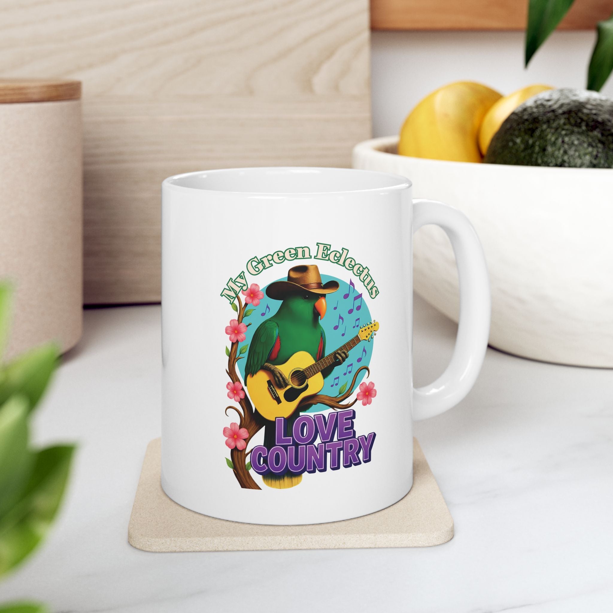 Green Eclectus Mug