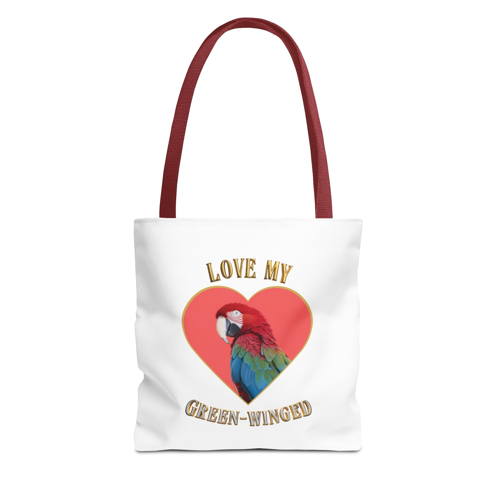 Love My Green Winged Macaw Tote Bag