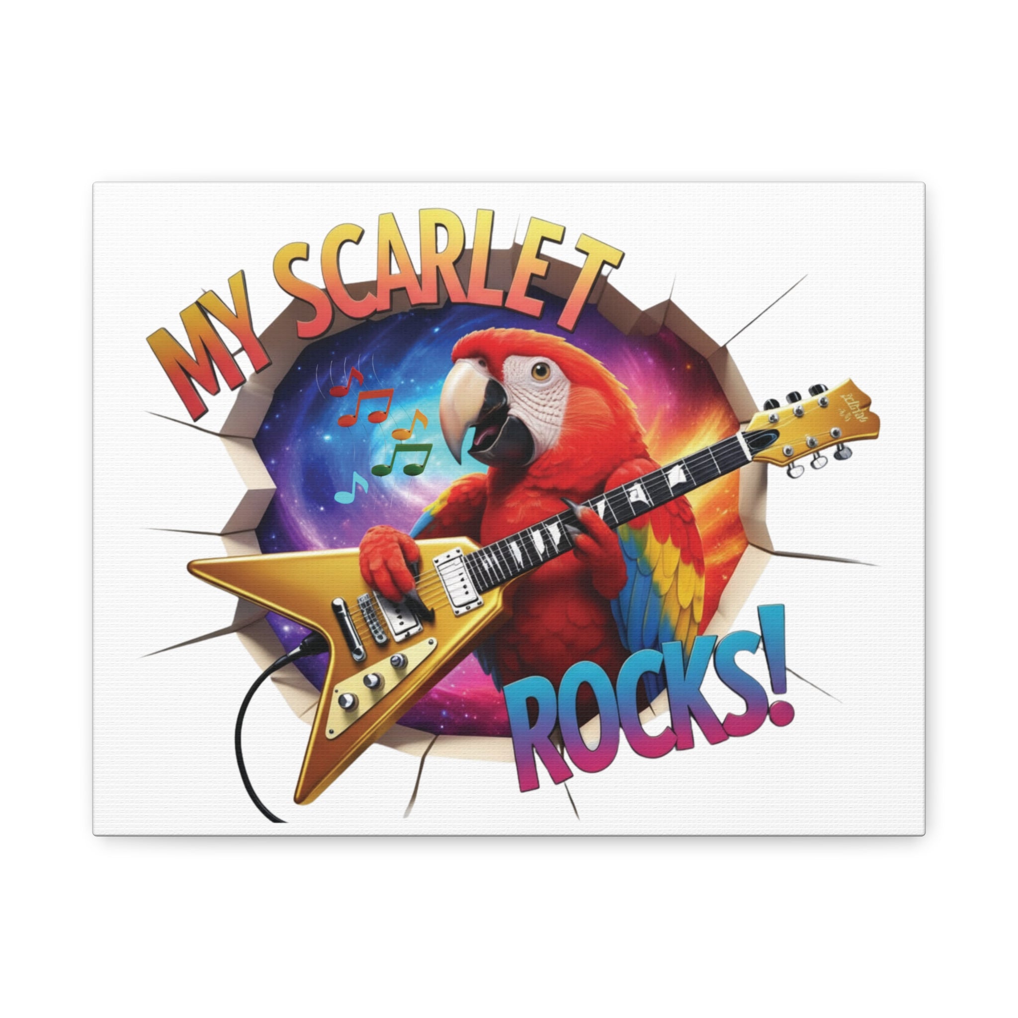 Scarlet Macaw Breakthrough Wall-Hanging