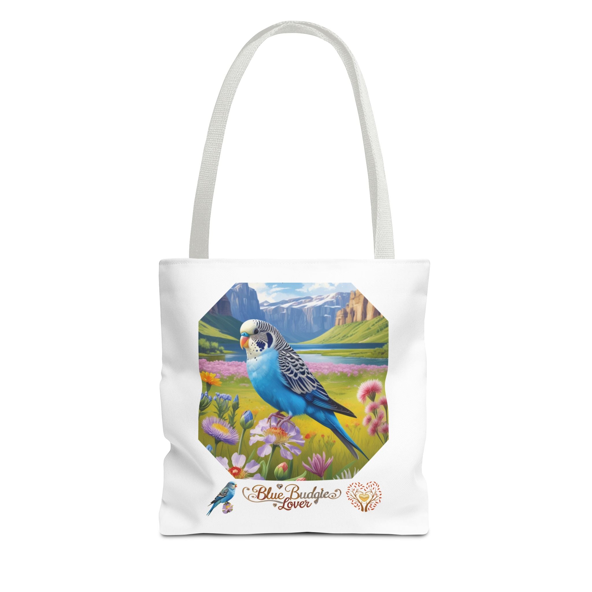 Blue Budgie Lover Nature Scenic Tote Bag