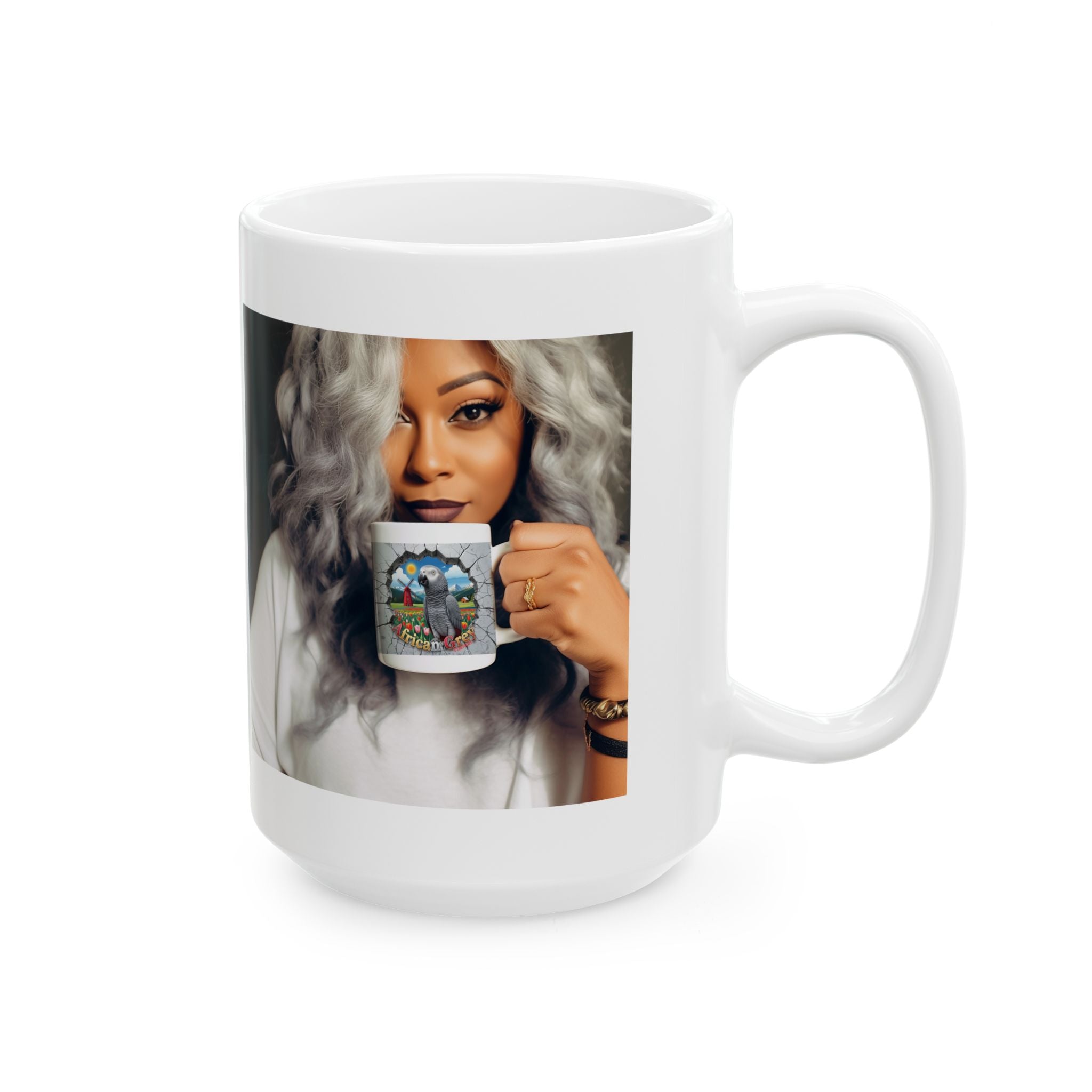 African Grey Timneh Nature Scenic Mug