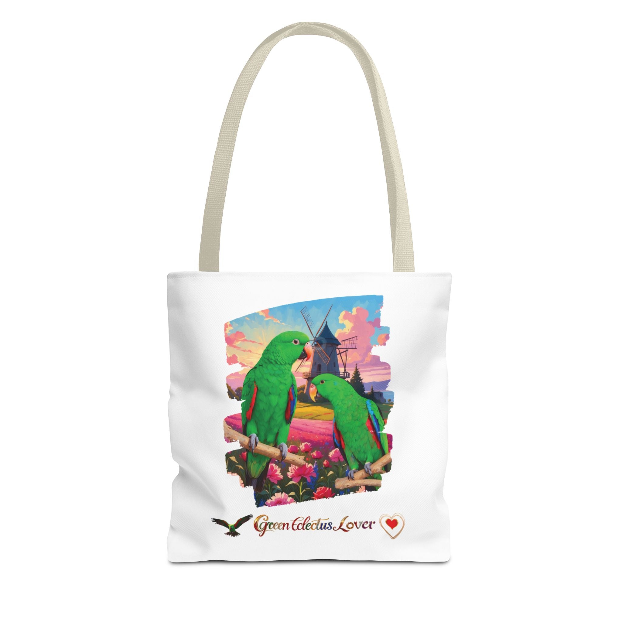 Green Eclectus Tote Bag