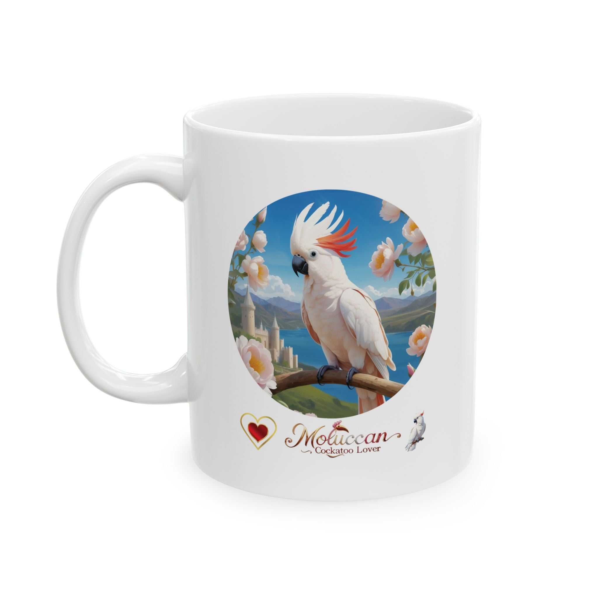 White Moluccan Cockatoo Lover Mug