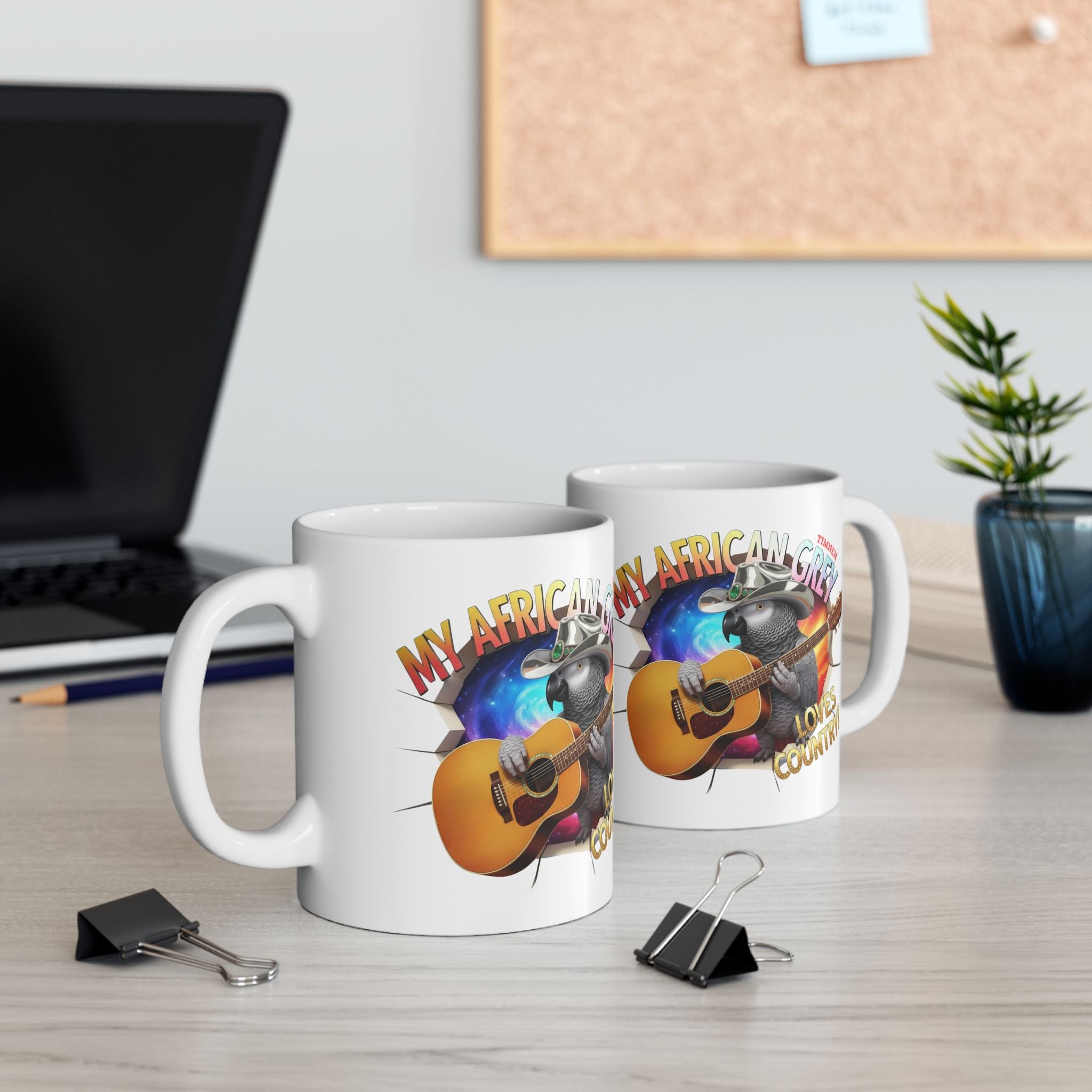 My African Grey Loves Country Mug