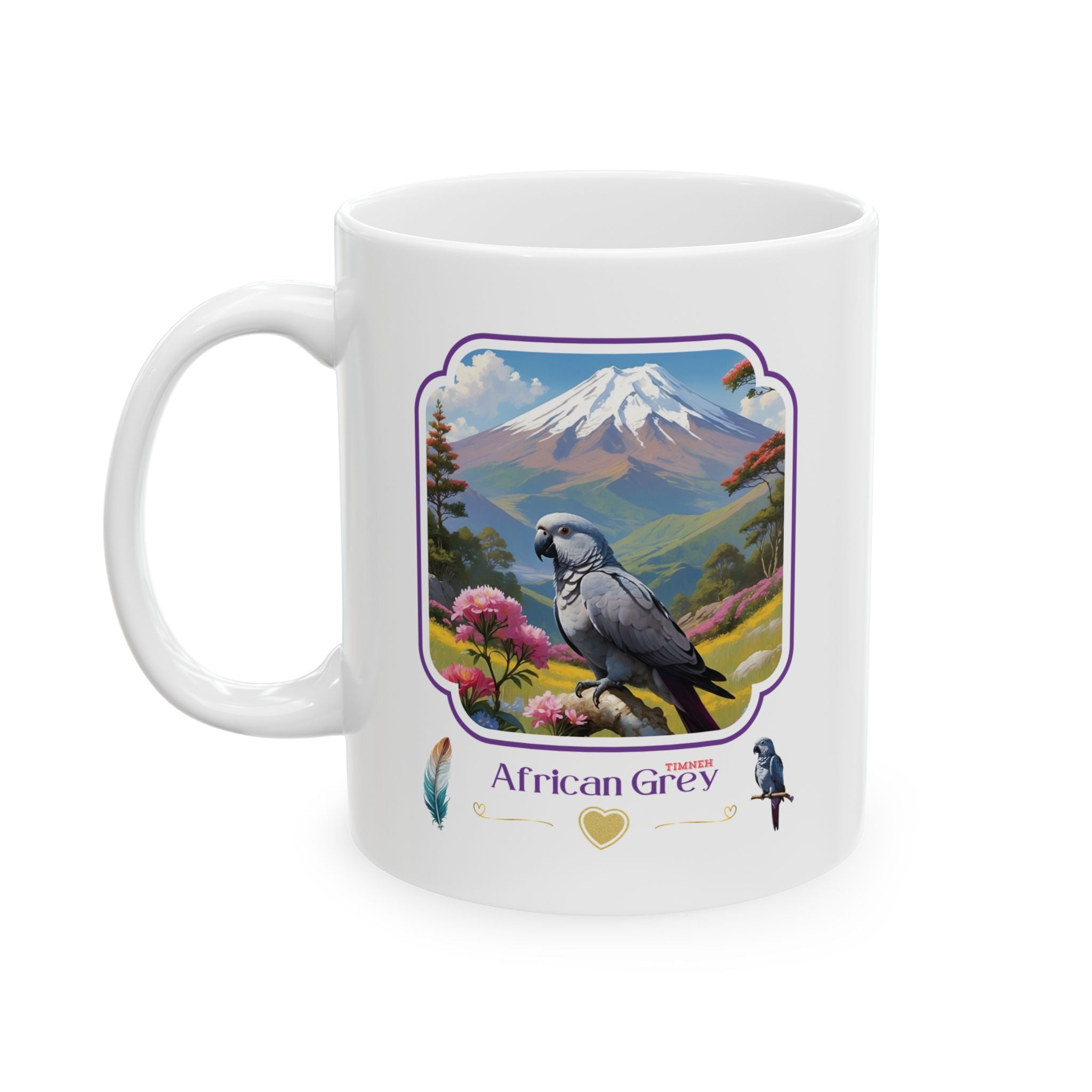 African Grey Timneh Mountain Mug