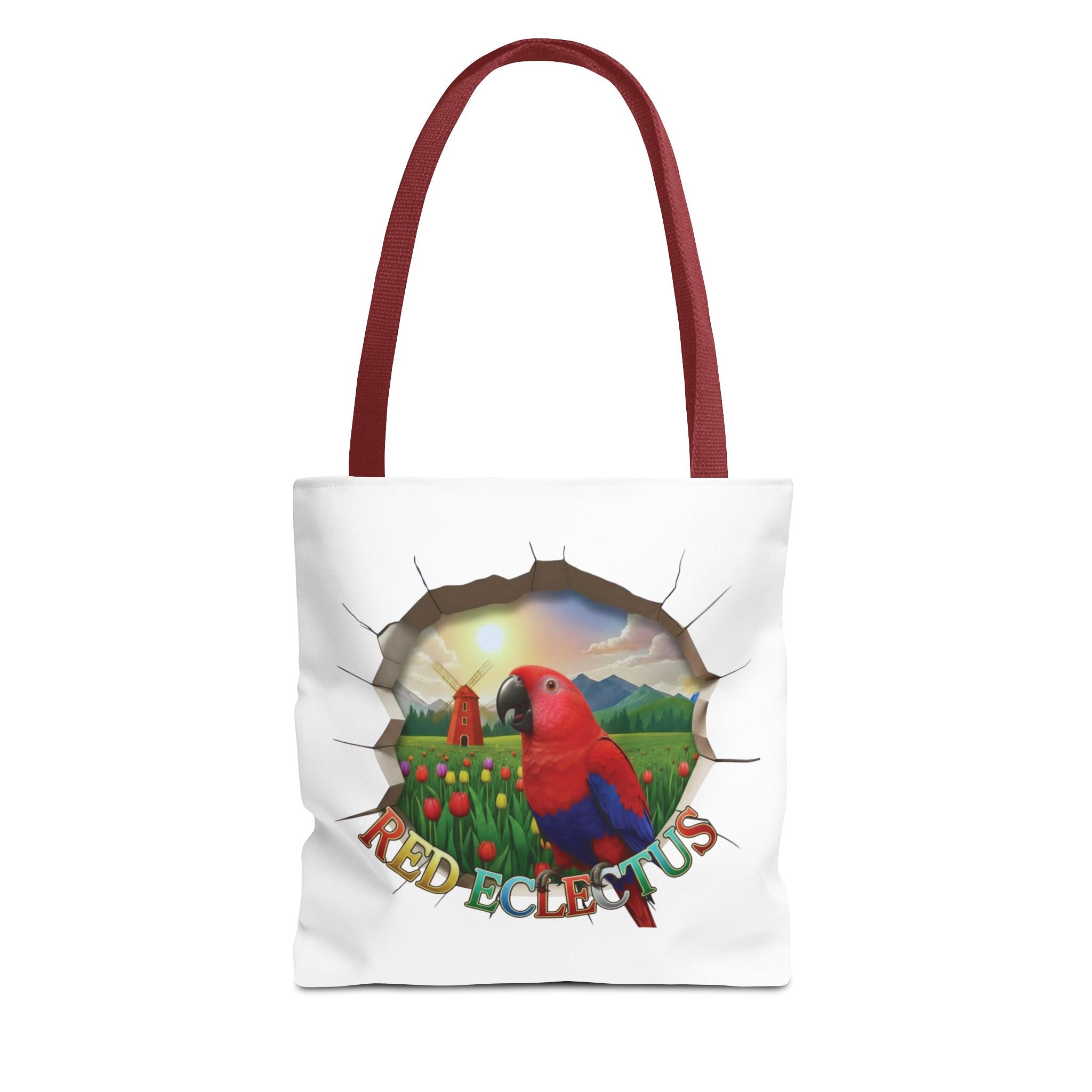 Red Eclectus Breakthrough Tote Bag