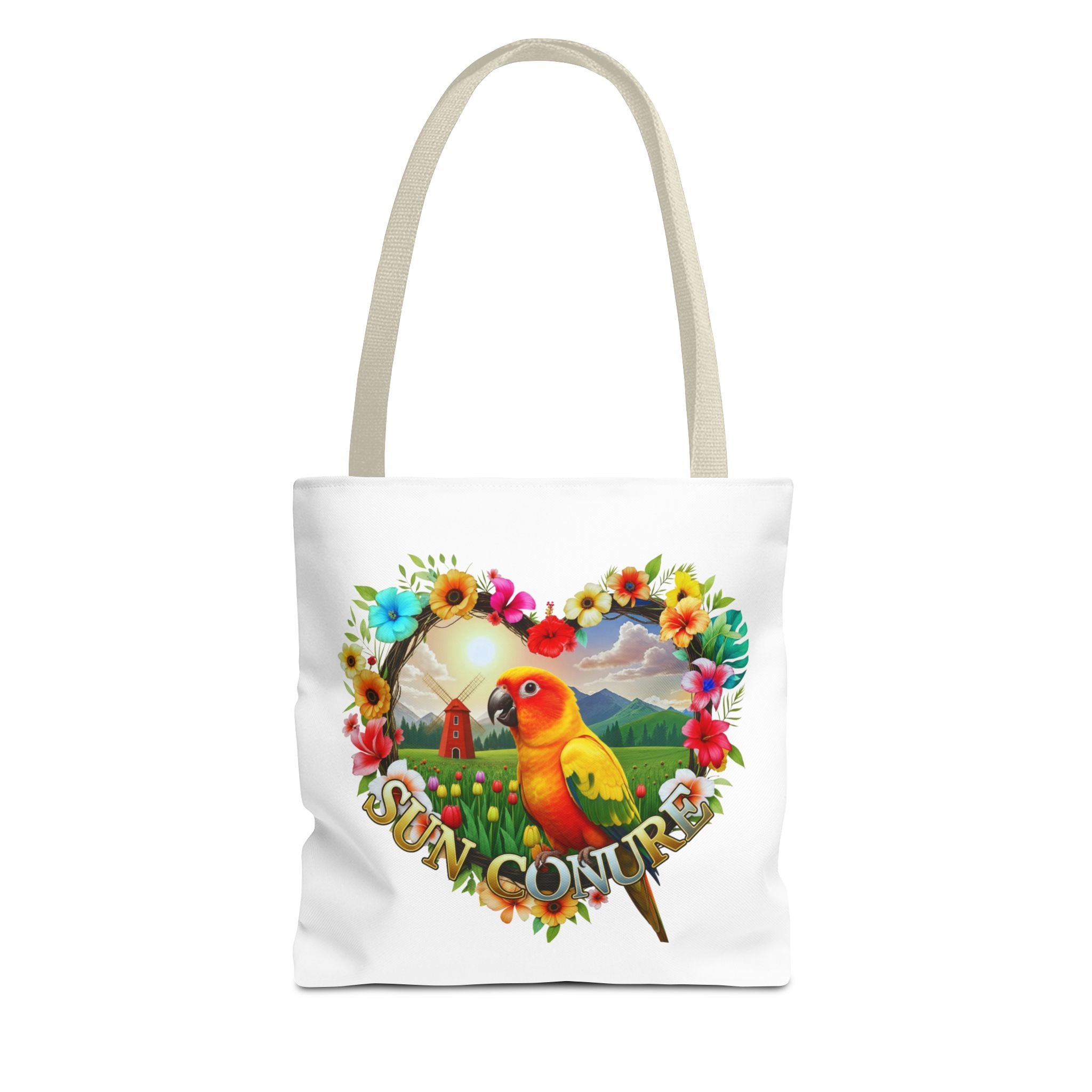 Sun Conure Parrot Tote Bag