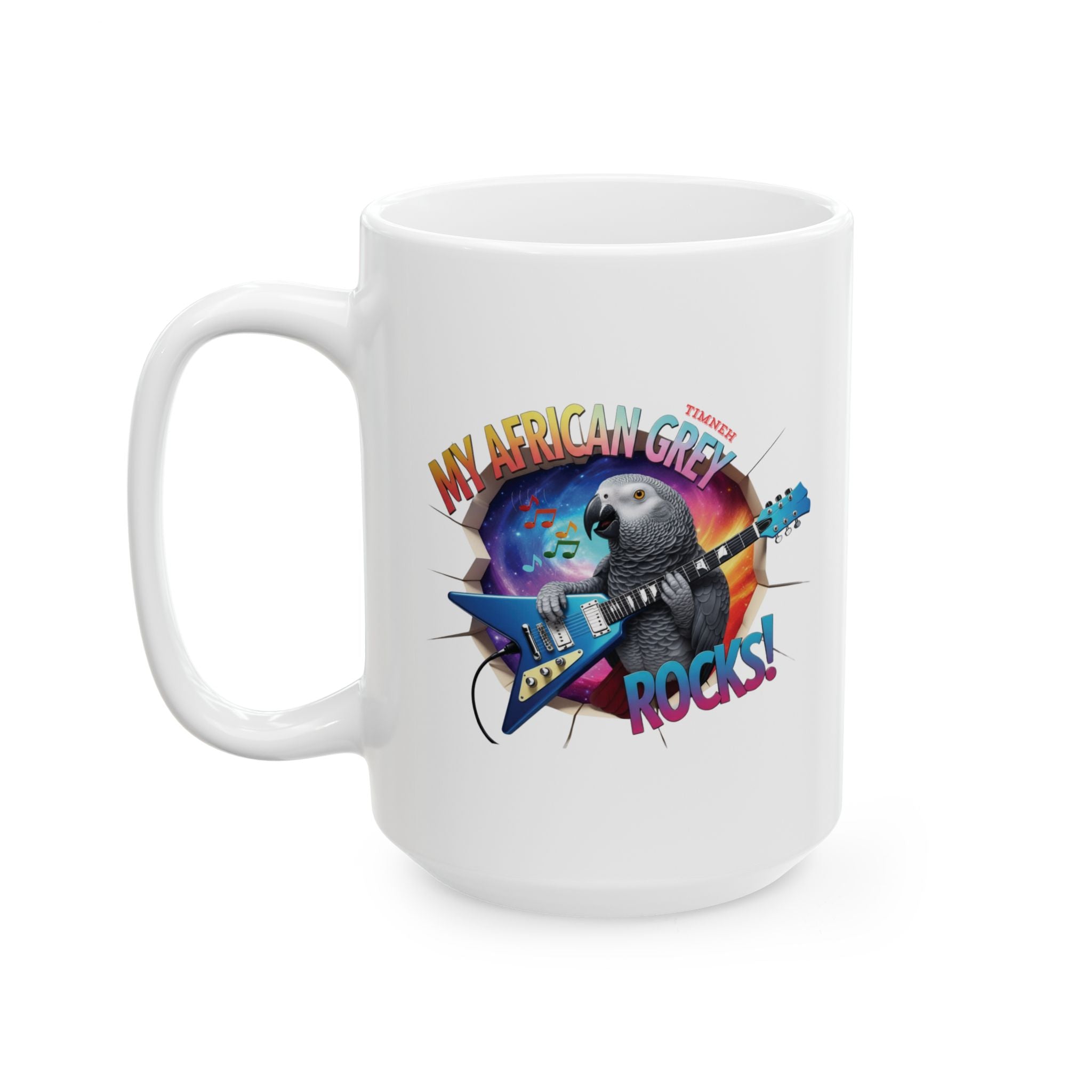 African Grey Timneh Rocks Mug