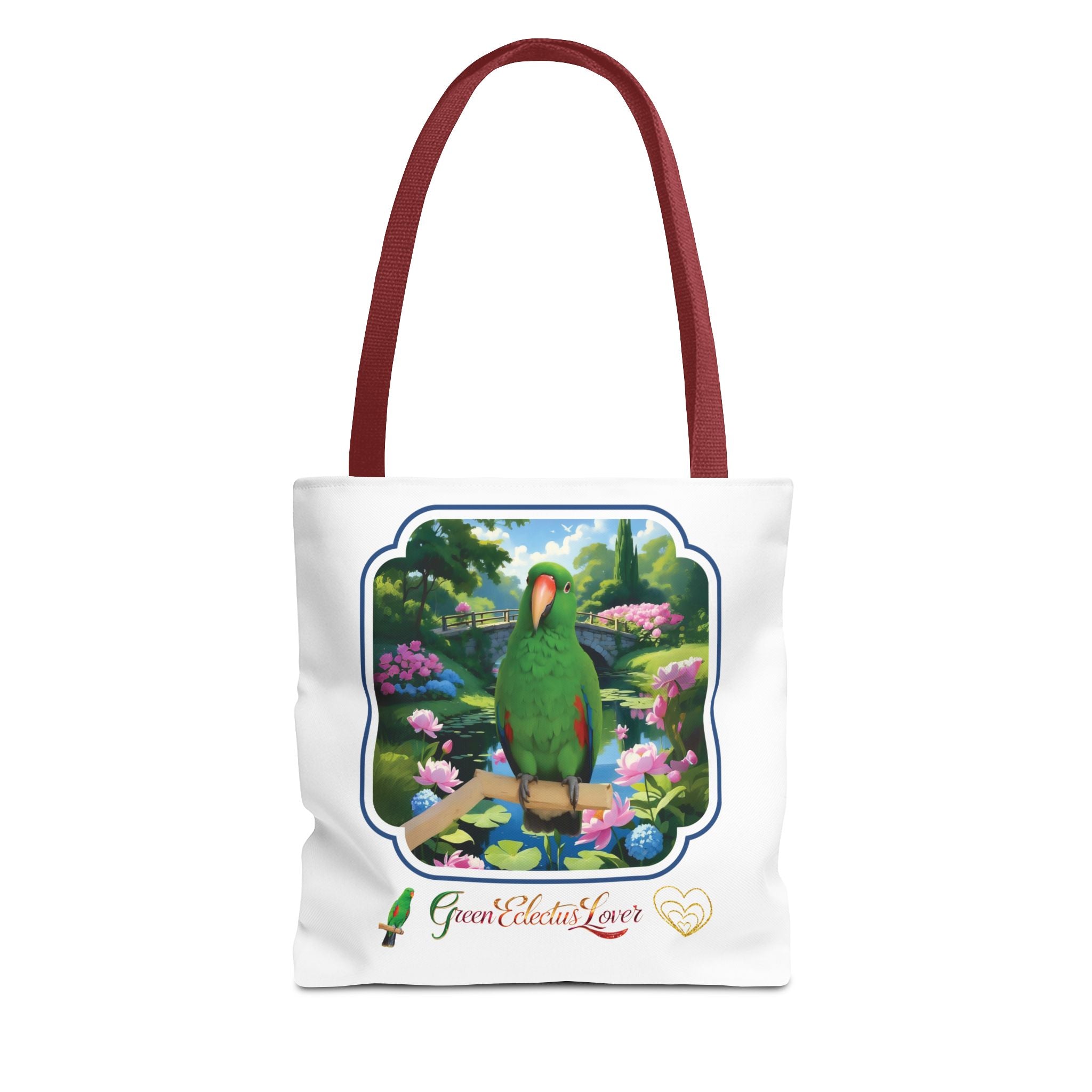 Green Eclectus Tote Bag