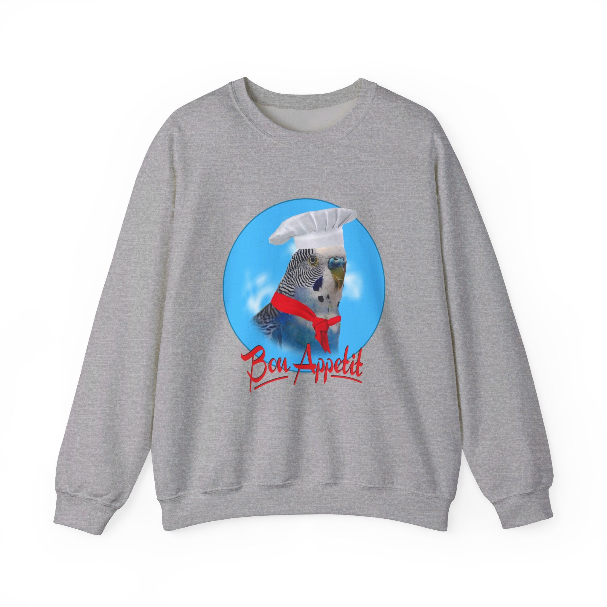 Bon Appetit Blue Budgie Sweatshirt