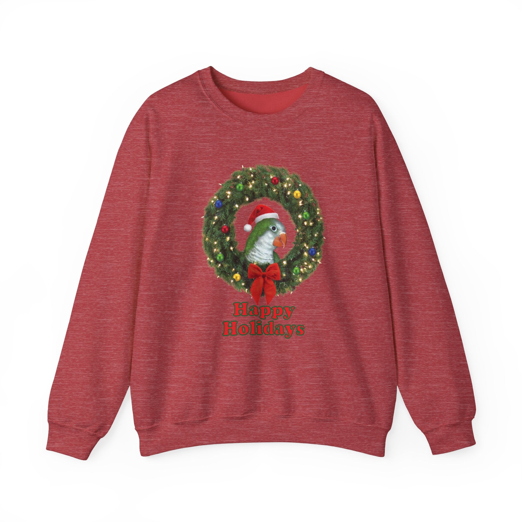 Happy Christmas Holidays Green Quaker Sweatshirt