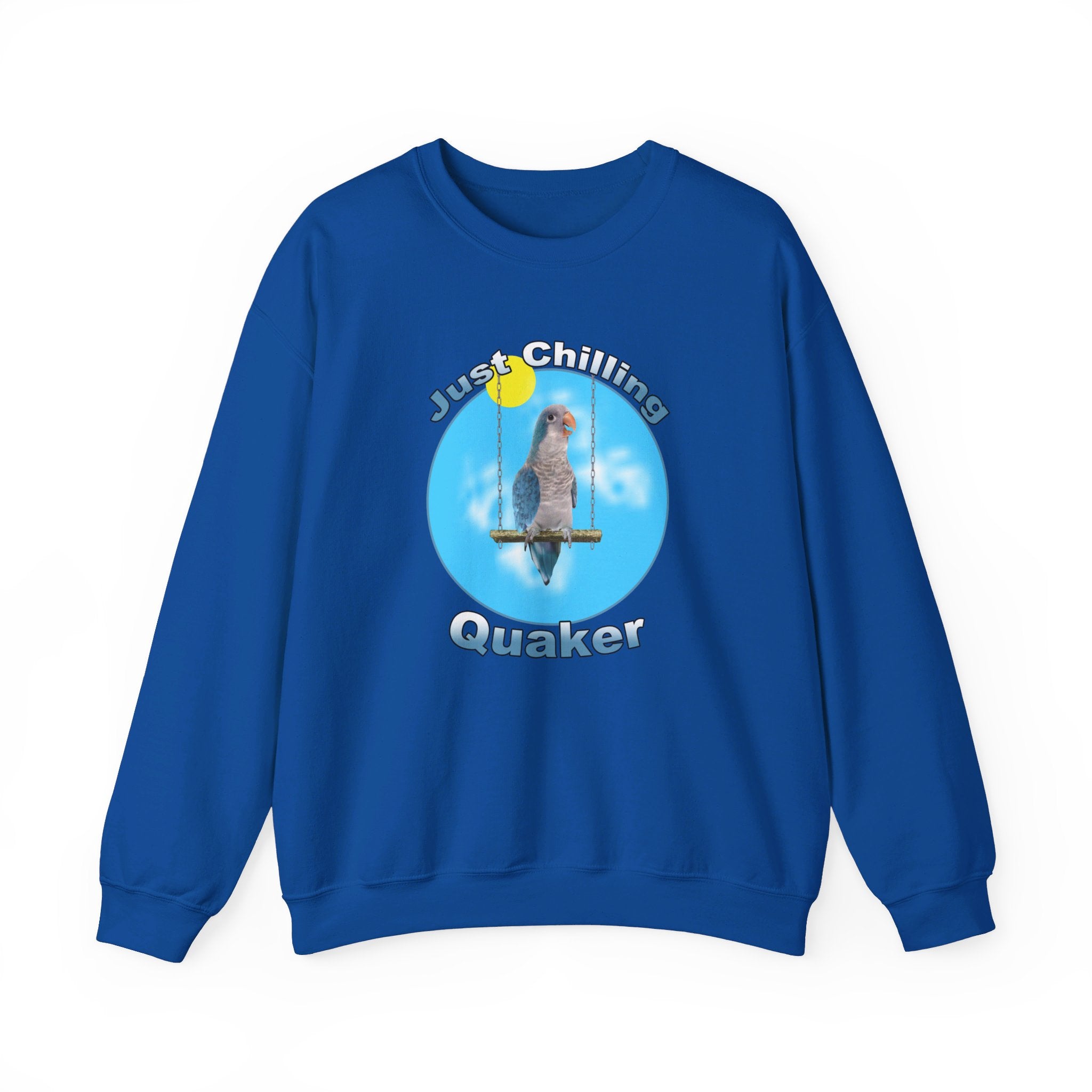 Just Chilling Swing Blue Quaker Sweatshirt