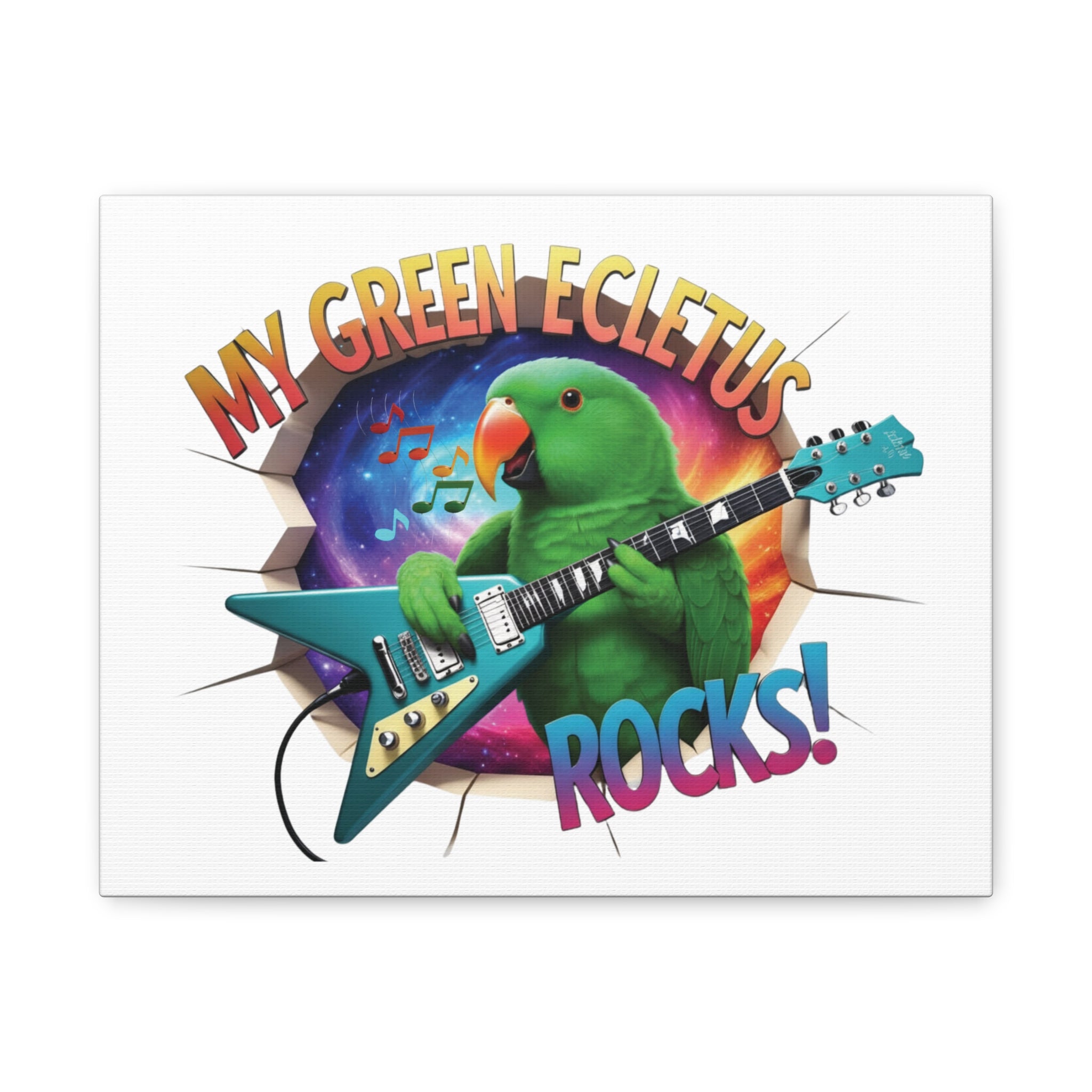 Green Eclectus Rocks Wall Hanging