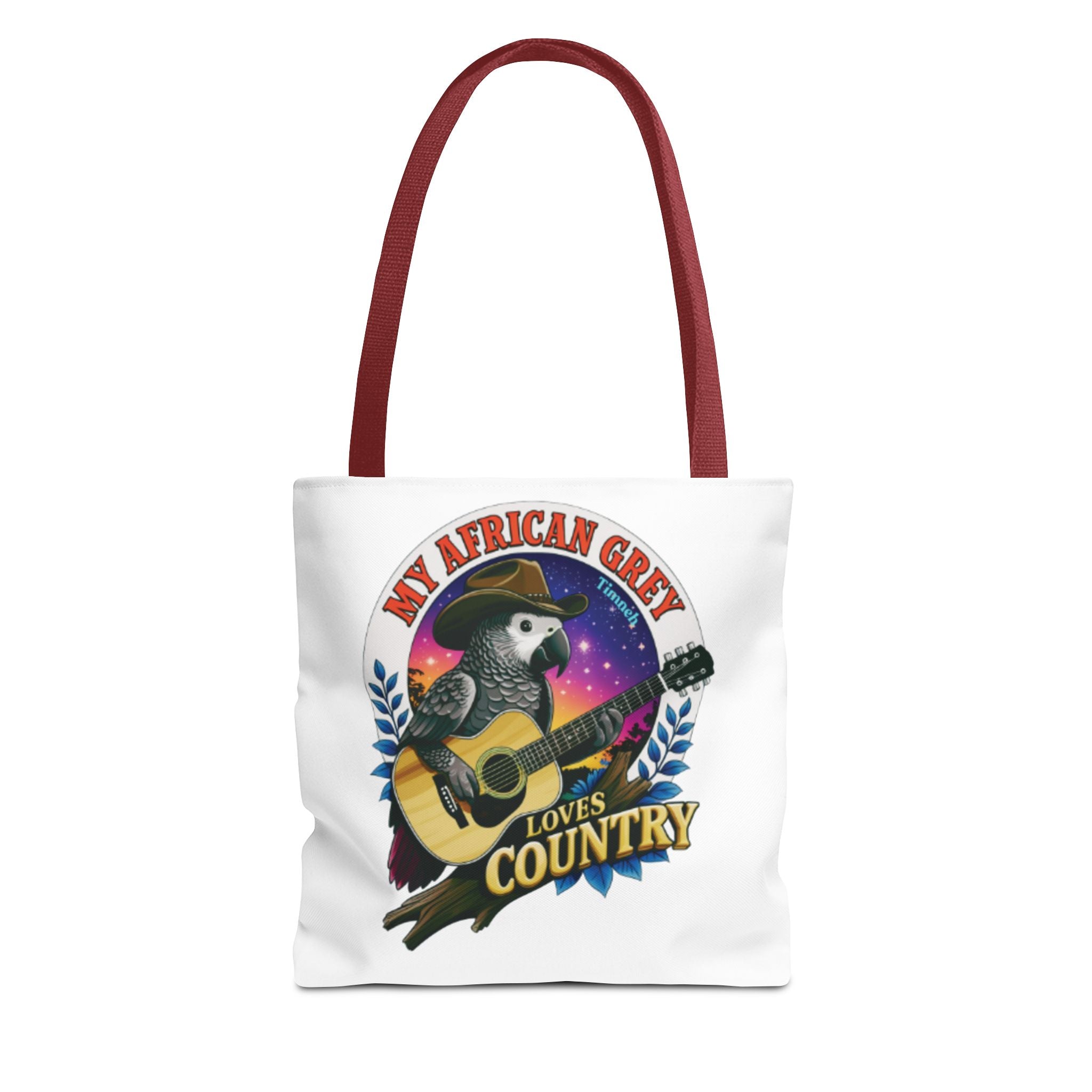 African Grey Timneh Loves Country Tote Bag