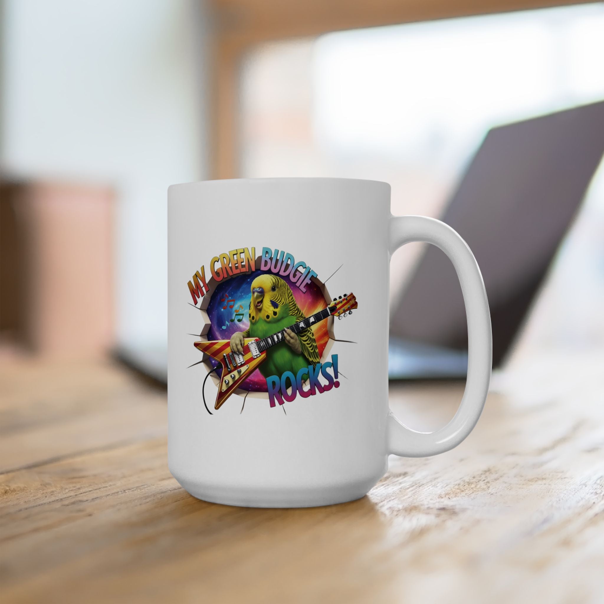 Green Budgie Breakthrough Mug