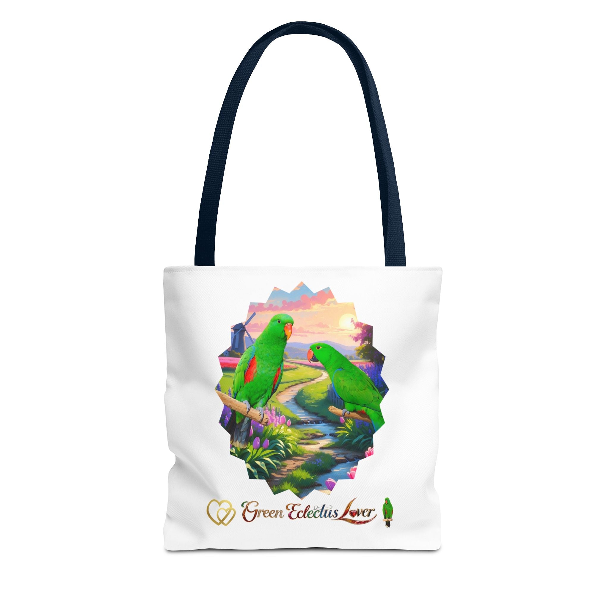 Green Eclectus Tote Bag