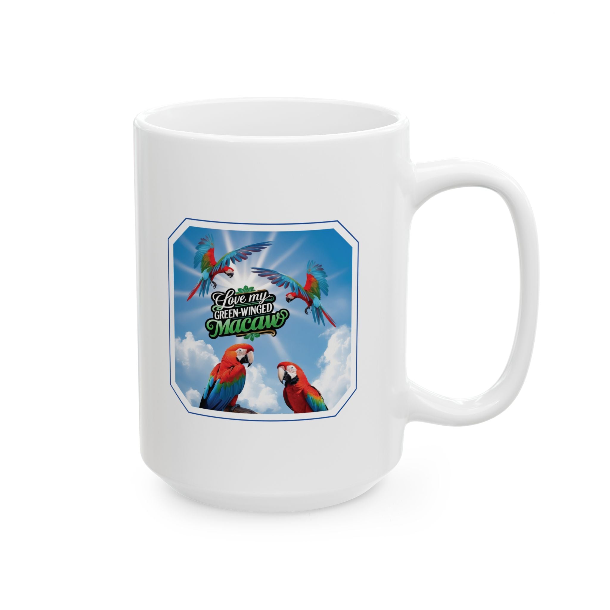 Love My Green Winged Macaw Mug