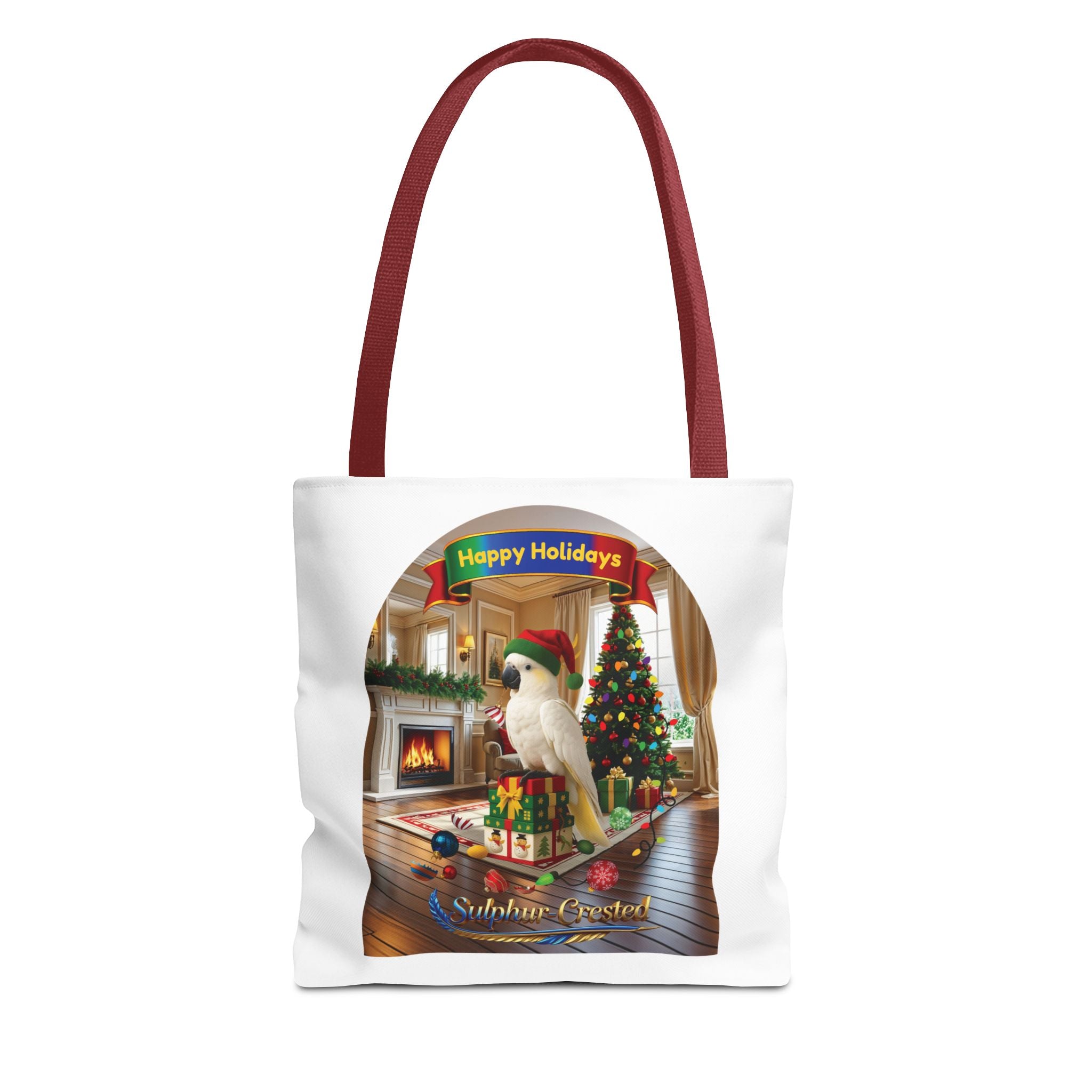 Happy Holidays Sulphur-Crested Tote Bag