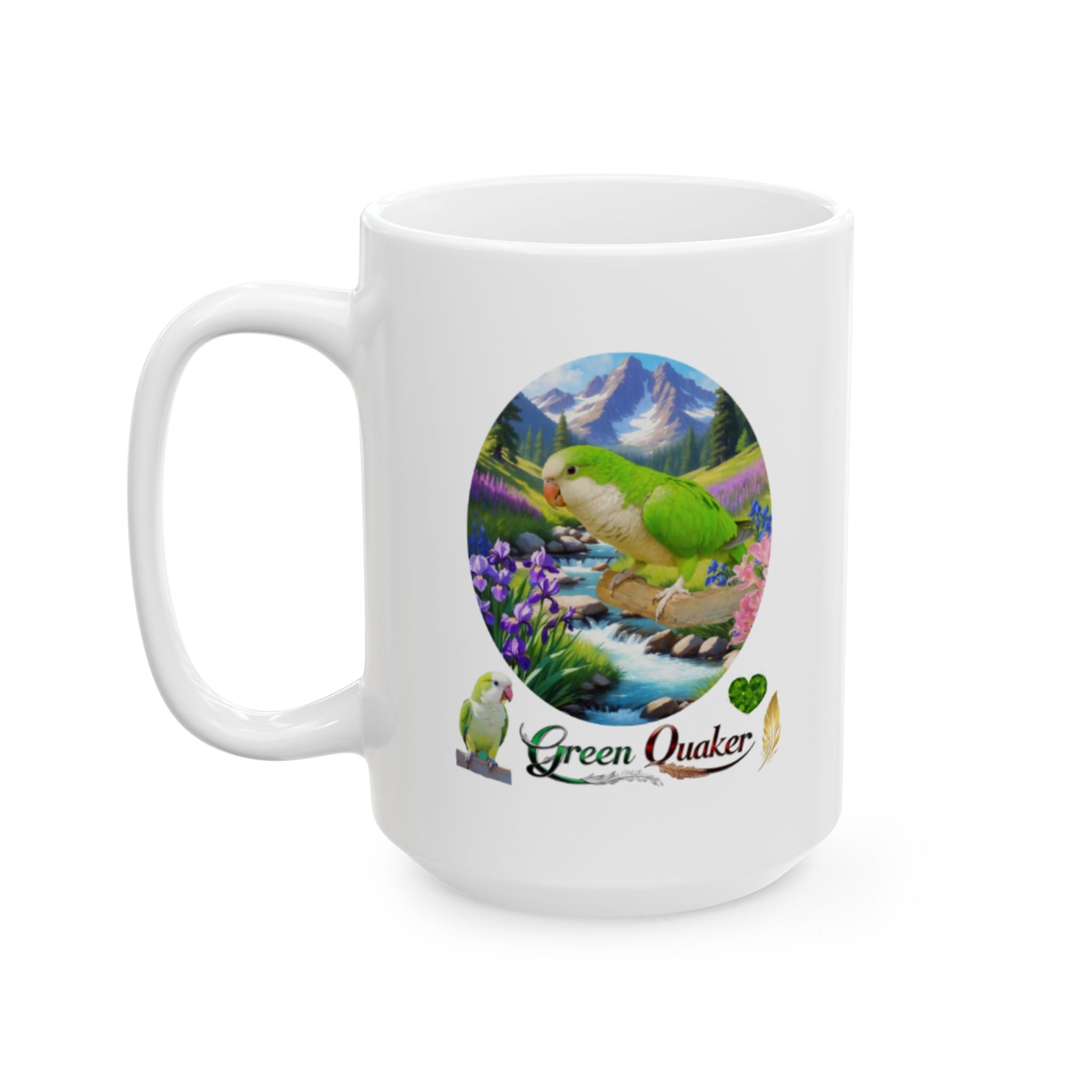 Green Quaker Nature Scenic Mug