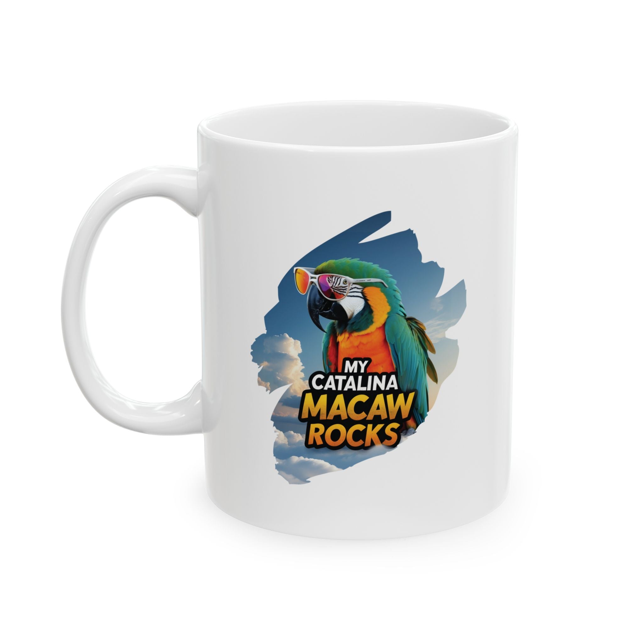 Catalina Macaw Rocks Mug