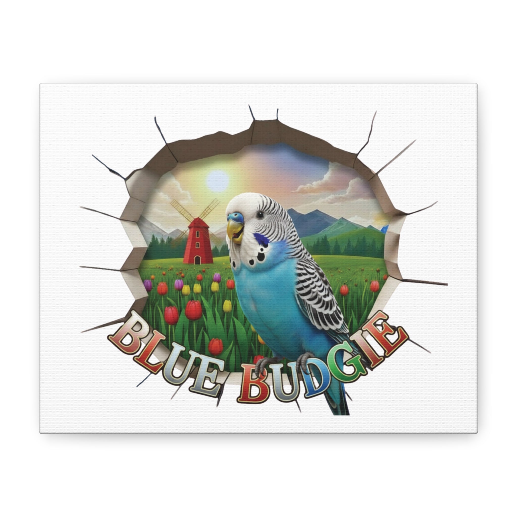 Blue Budgie Breakthrough Wall-Hanging