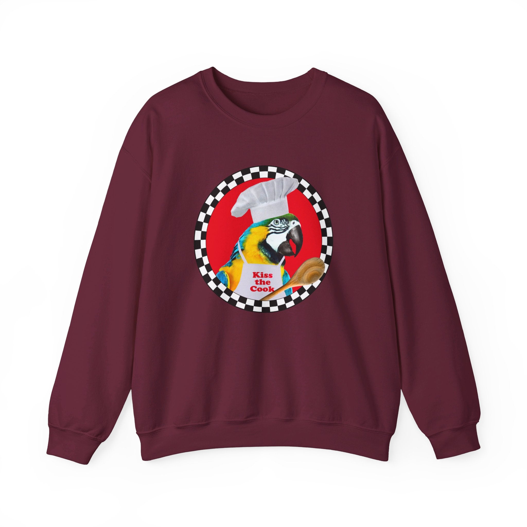 Kiss The Cook Spoon Blue And Gold Sweatshirt
