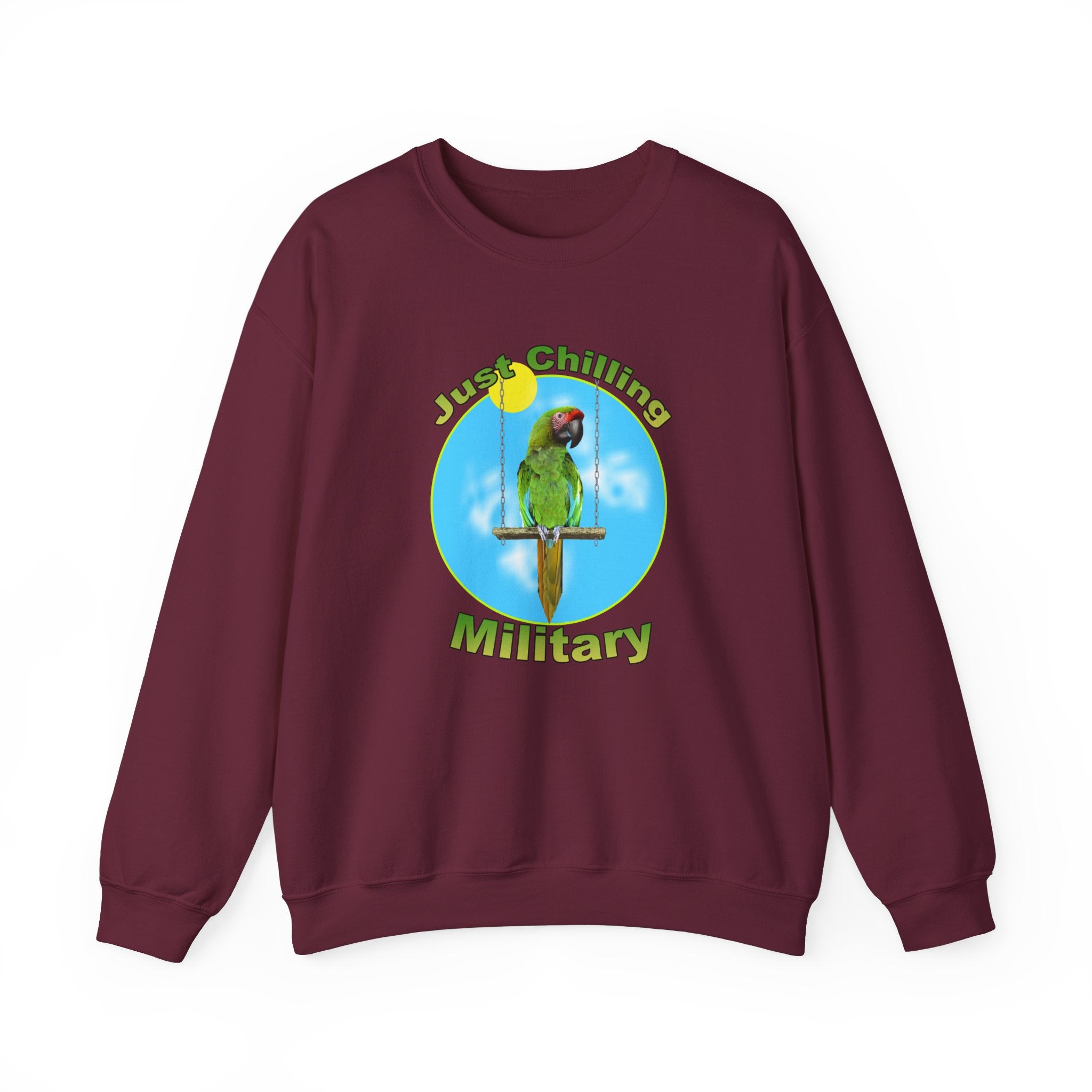 Just Chilling Swing Military Sweatshirt