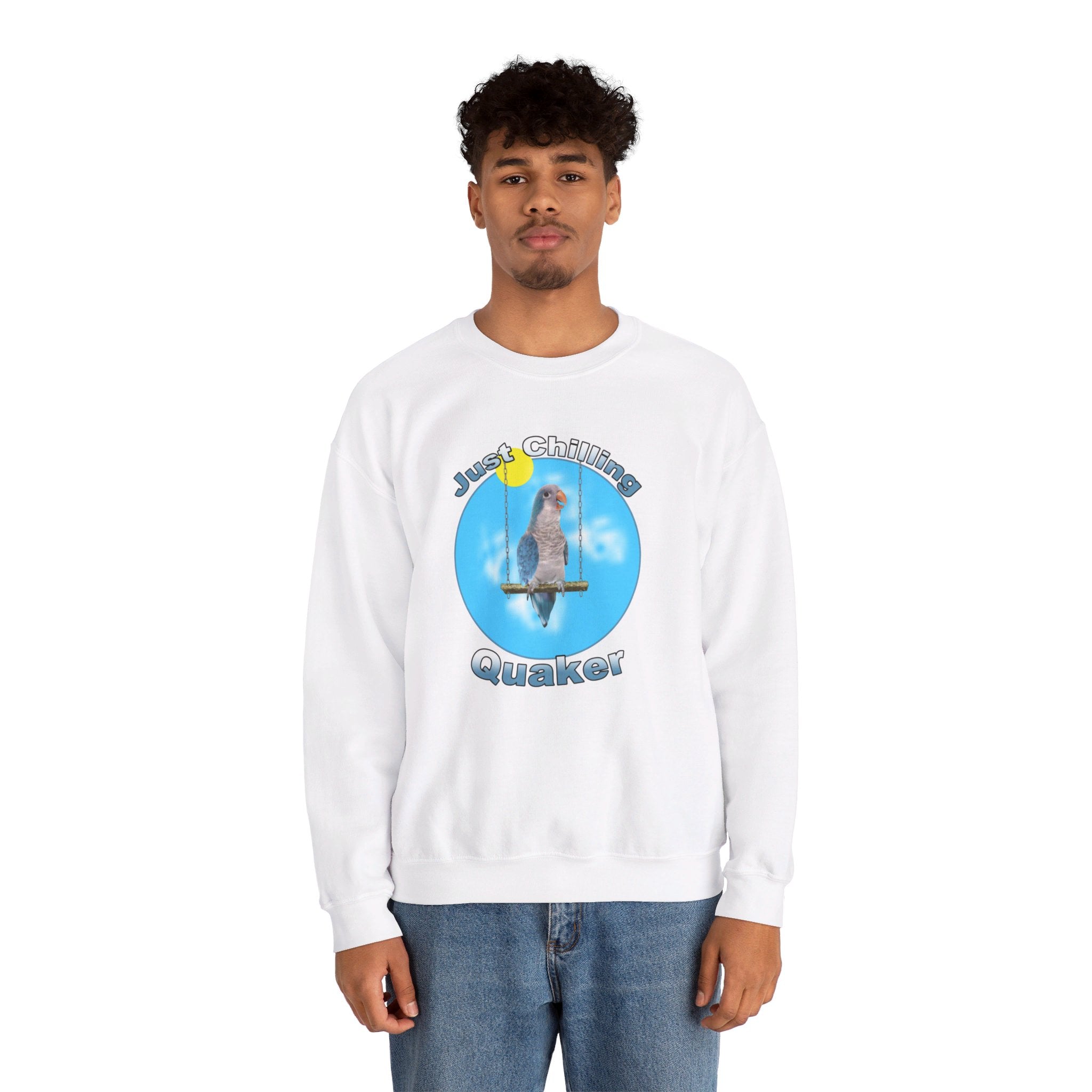 Just Chilling Swing Blue Quaker Sweatshirt