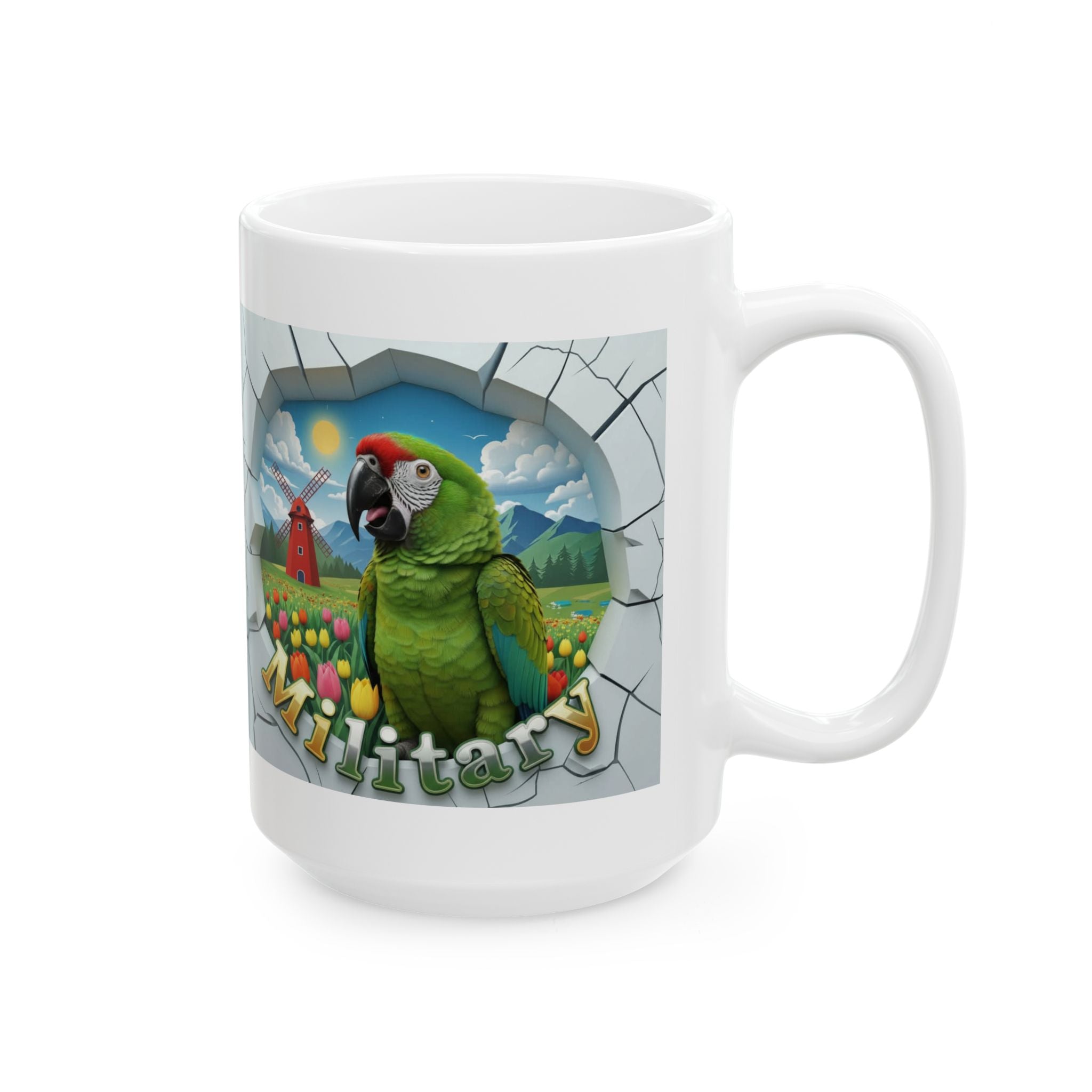 Military Meadow Scenic Mug