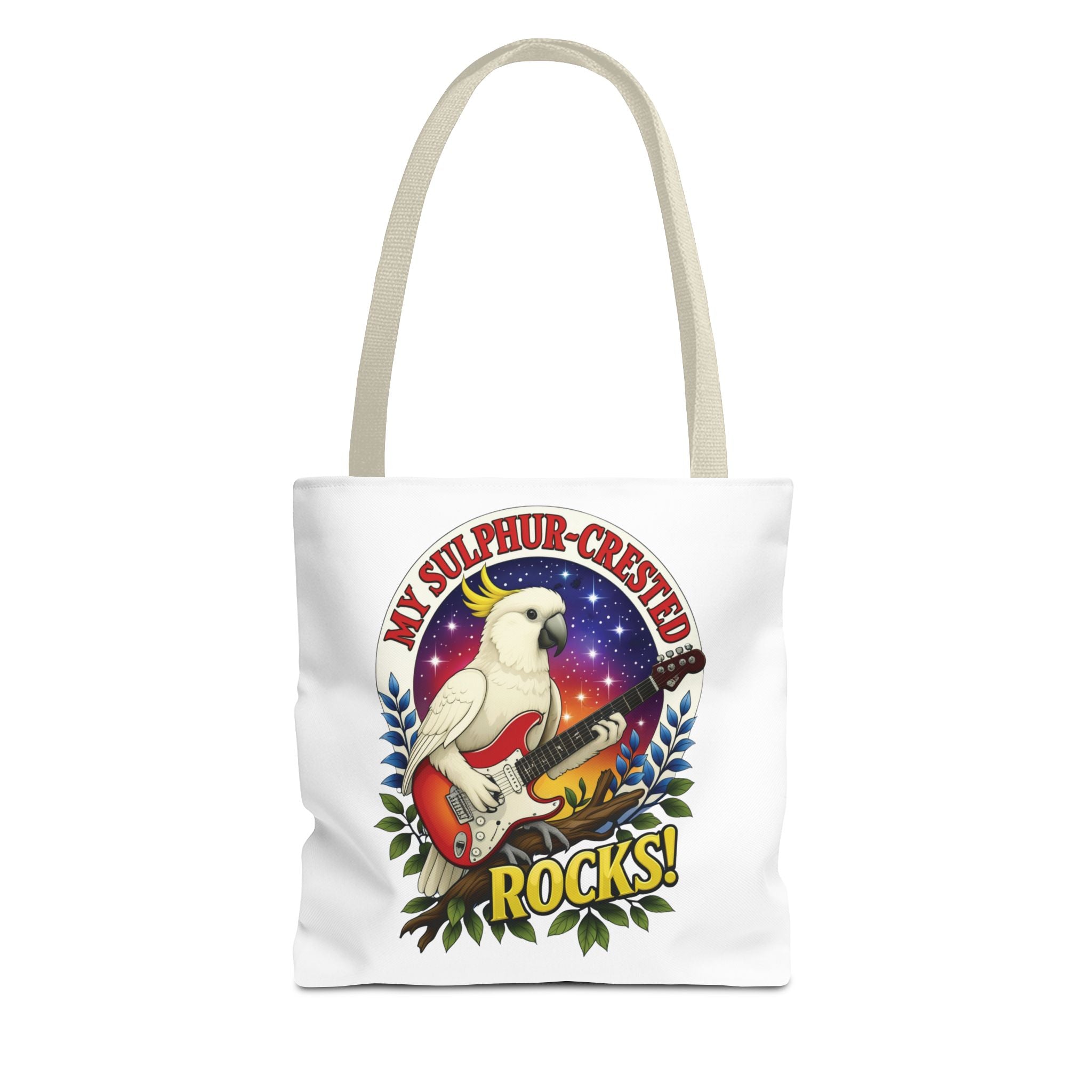 Sulphur-Crested Cockatoo Rocks Tote Bag
