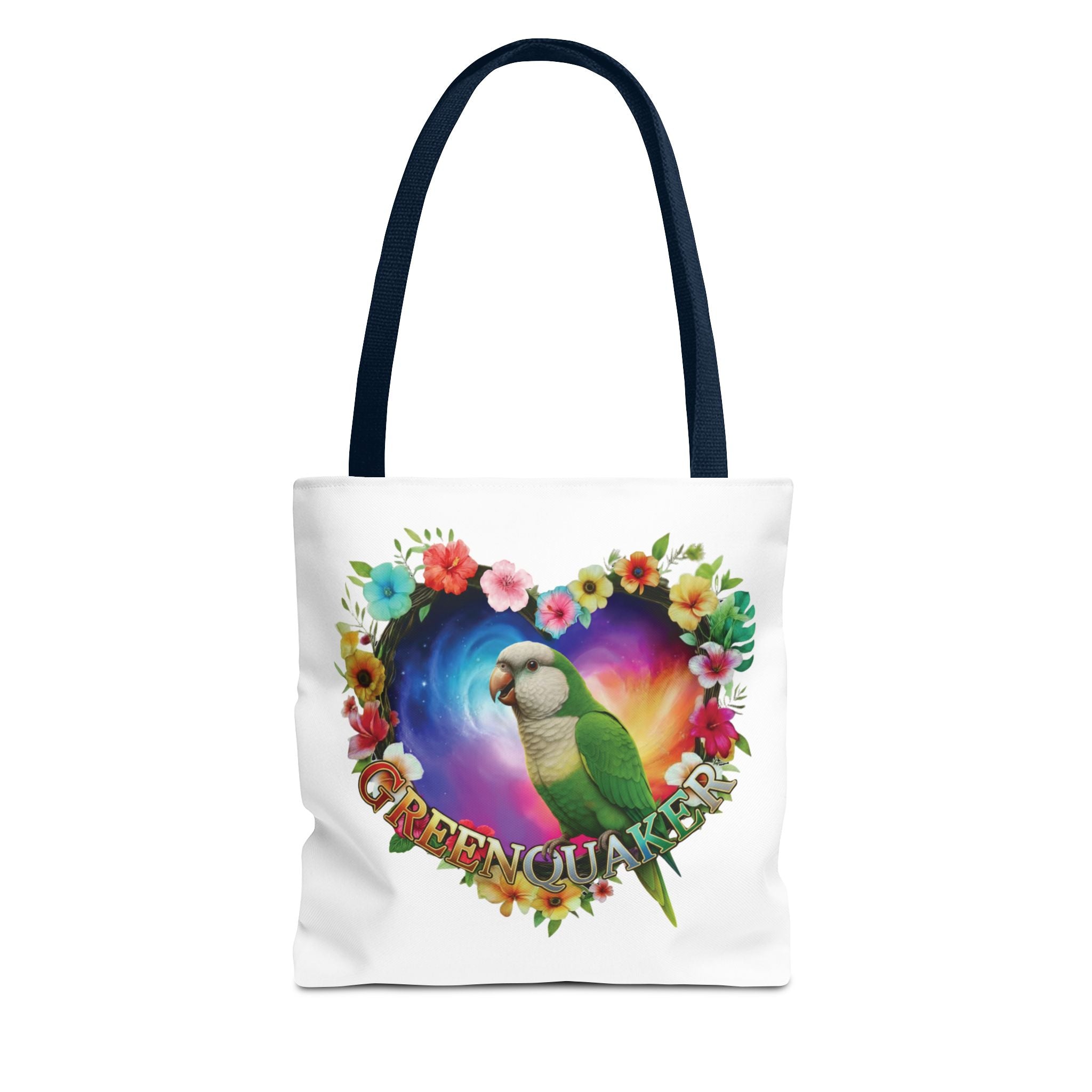Colorful Green Quaker Tote Bag