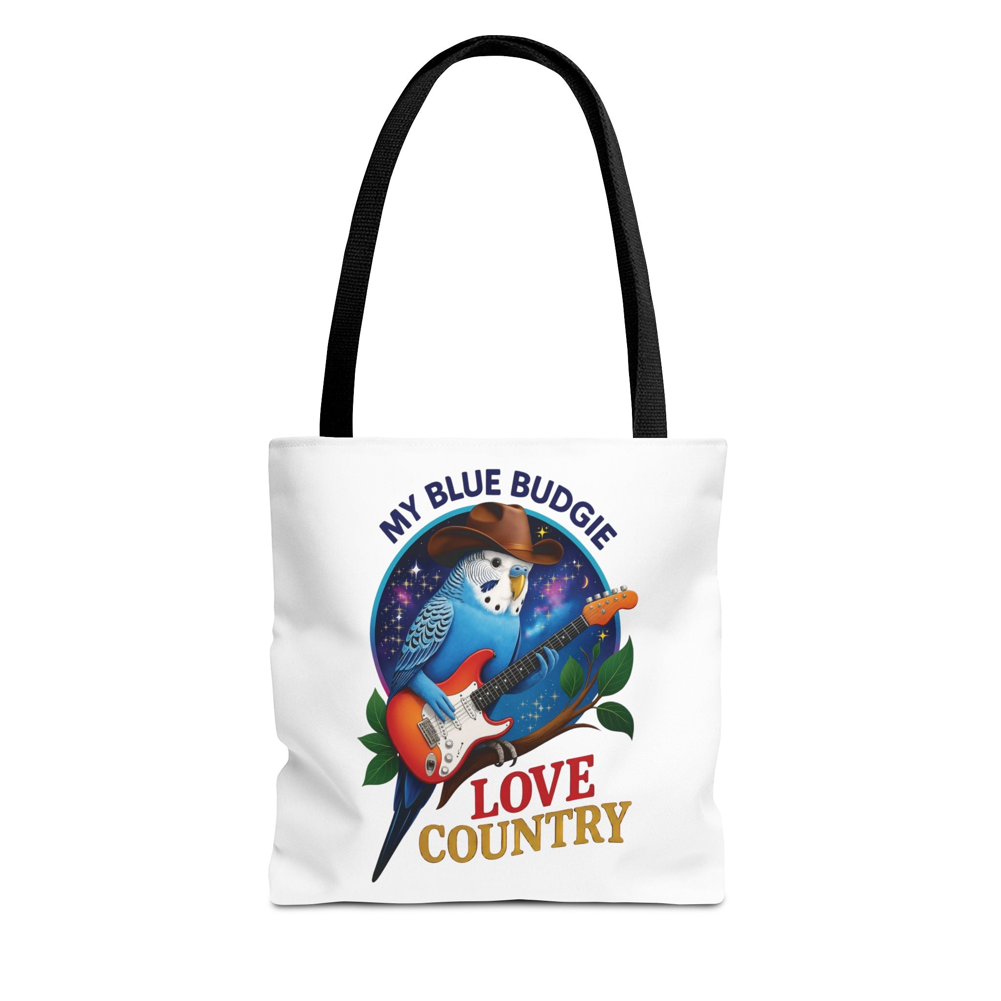 Blue Budgie Love Country Tote Bag