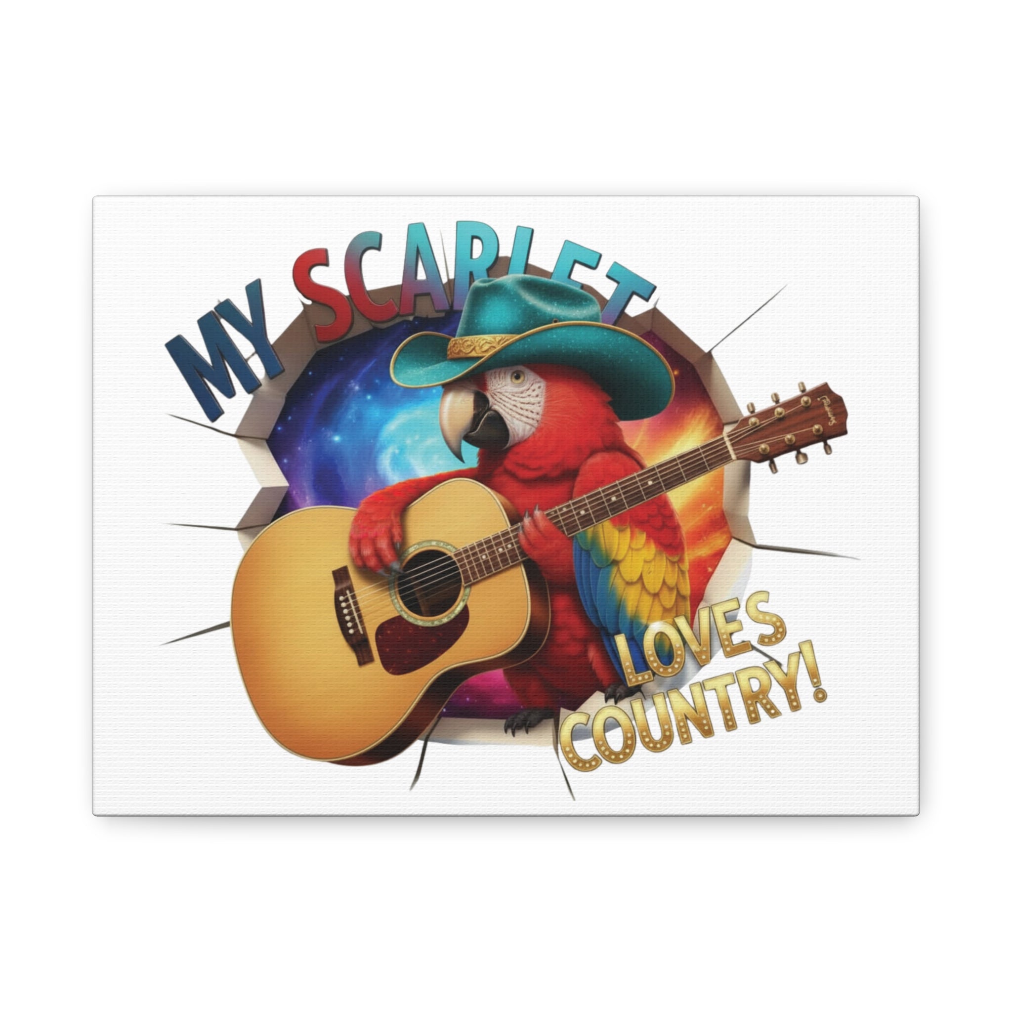 Scarlet Macaw Breakthrough Wall-Hanging